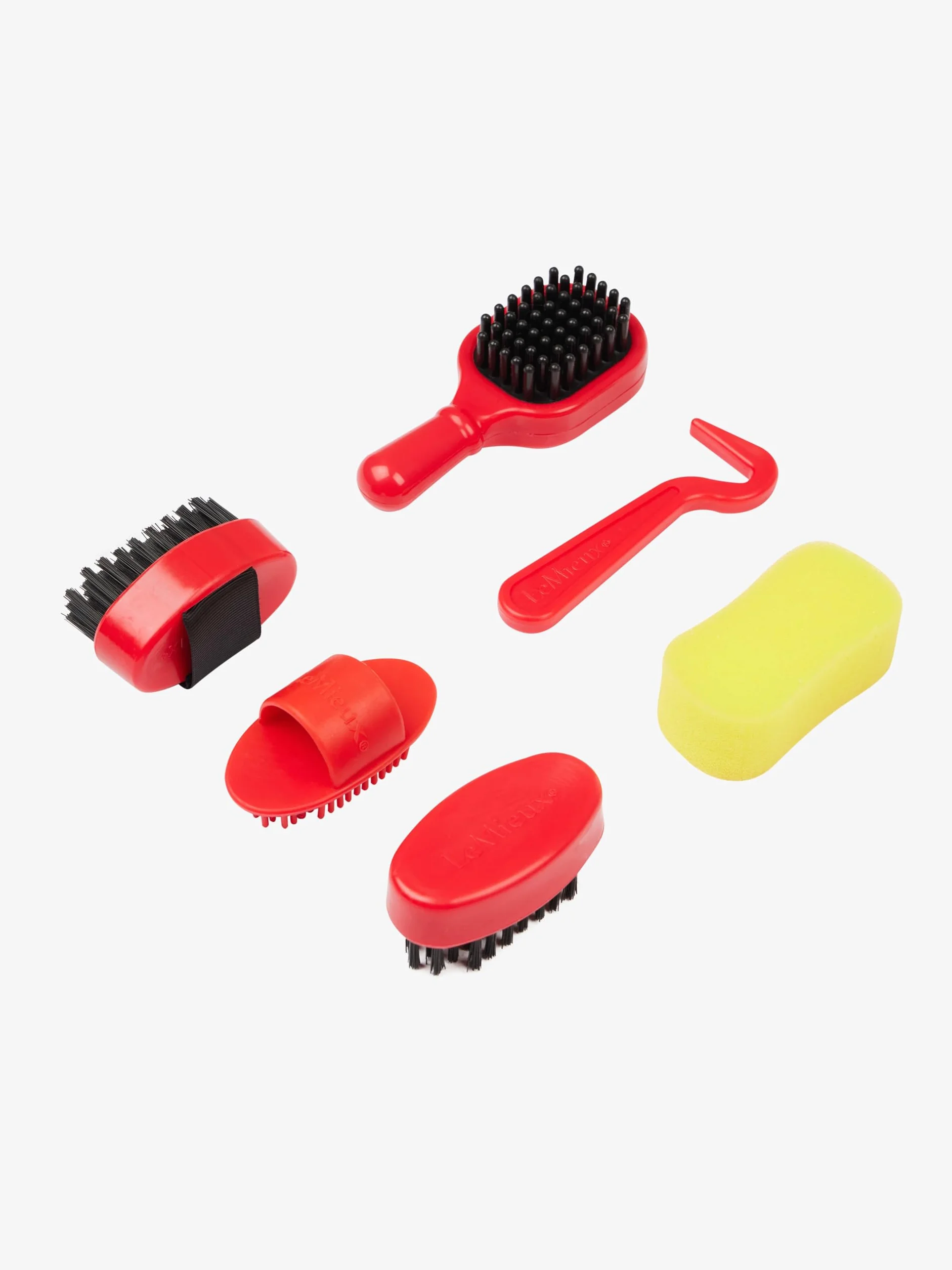 LeMieux Toy Pony Grooming Kit Ember – include spazzole, pettine per curry, spugna, groviglio e zoccoli – Conservare in mini borsa con coulisse – adatto per bambini dai 3 anni in su