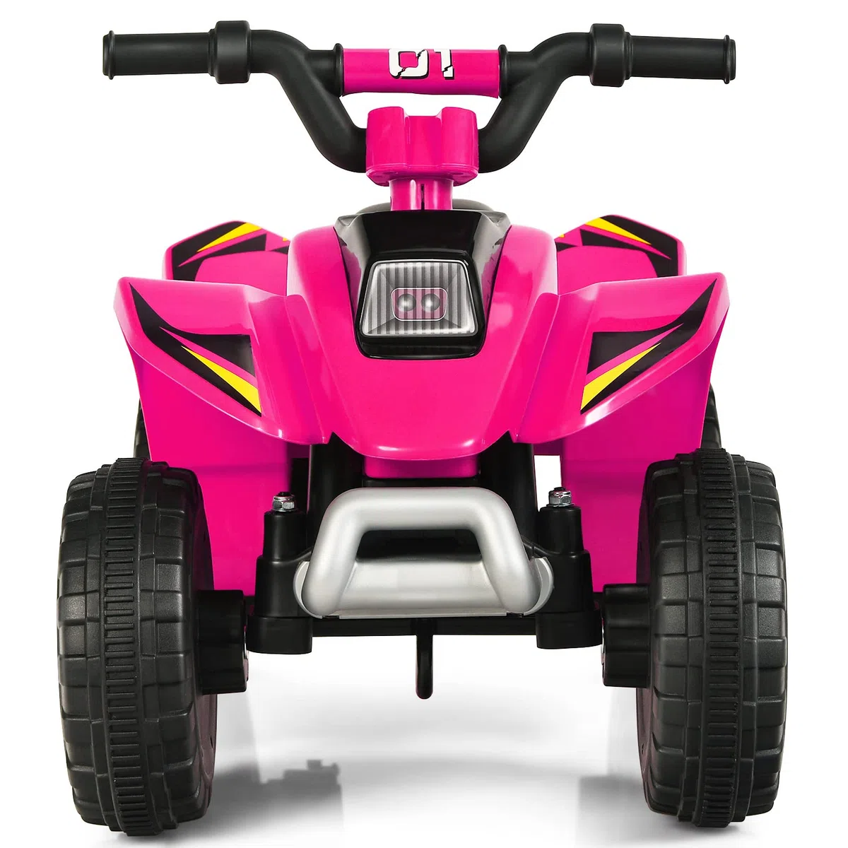 GYMAX Quad Elettrico per Bambini 3+ Anni 6V 72x39,5x45,5 cm Rosa