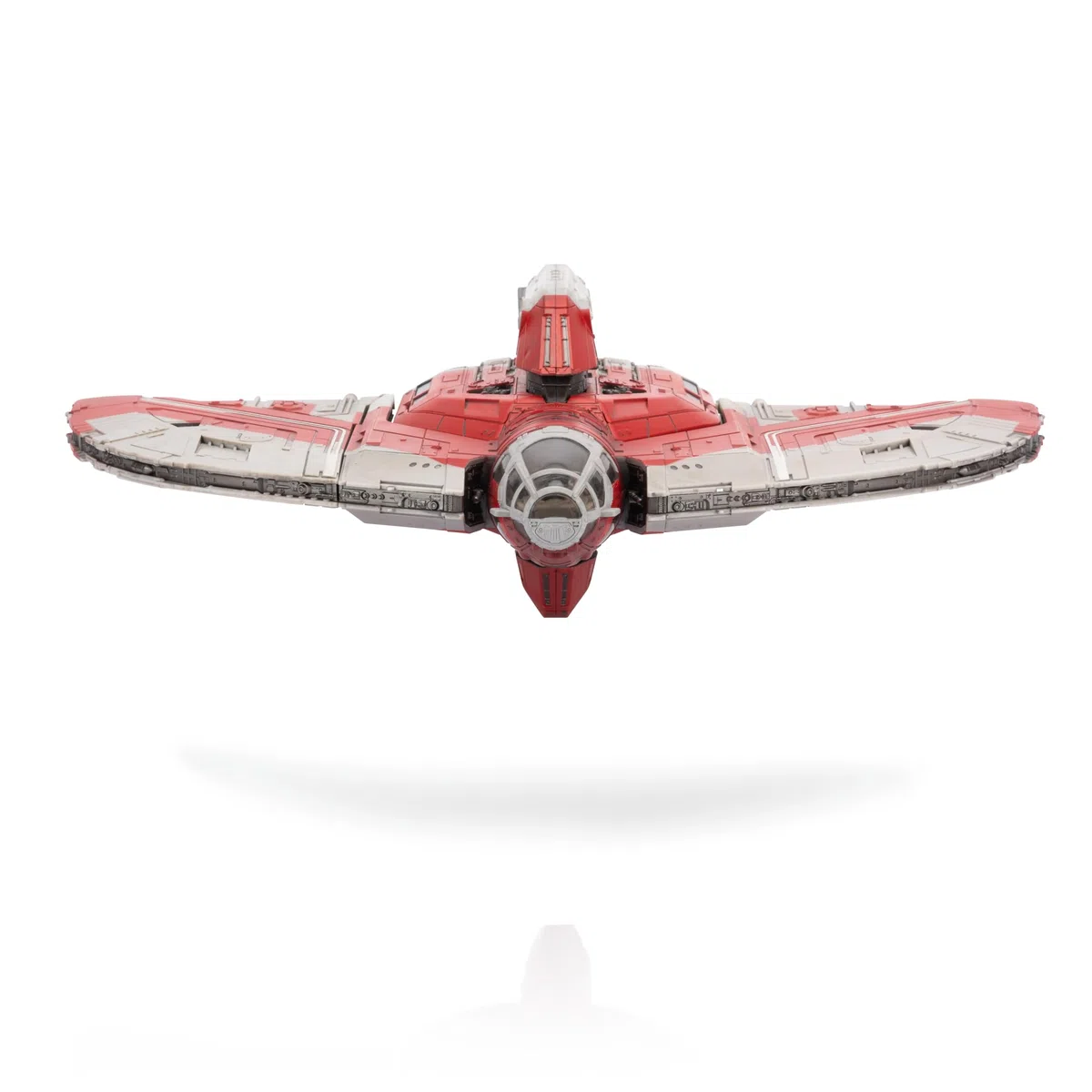 Star Wars Micro Galaxy Squadron Ahsoka Tanos T-6 Jedi Shuttle - Veicolo da 33 cm con ali rotanti e tre microfigure da 2,5 cm come accessorio