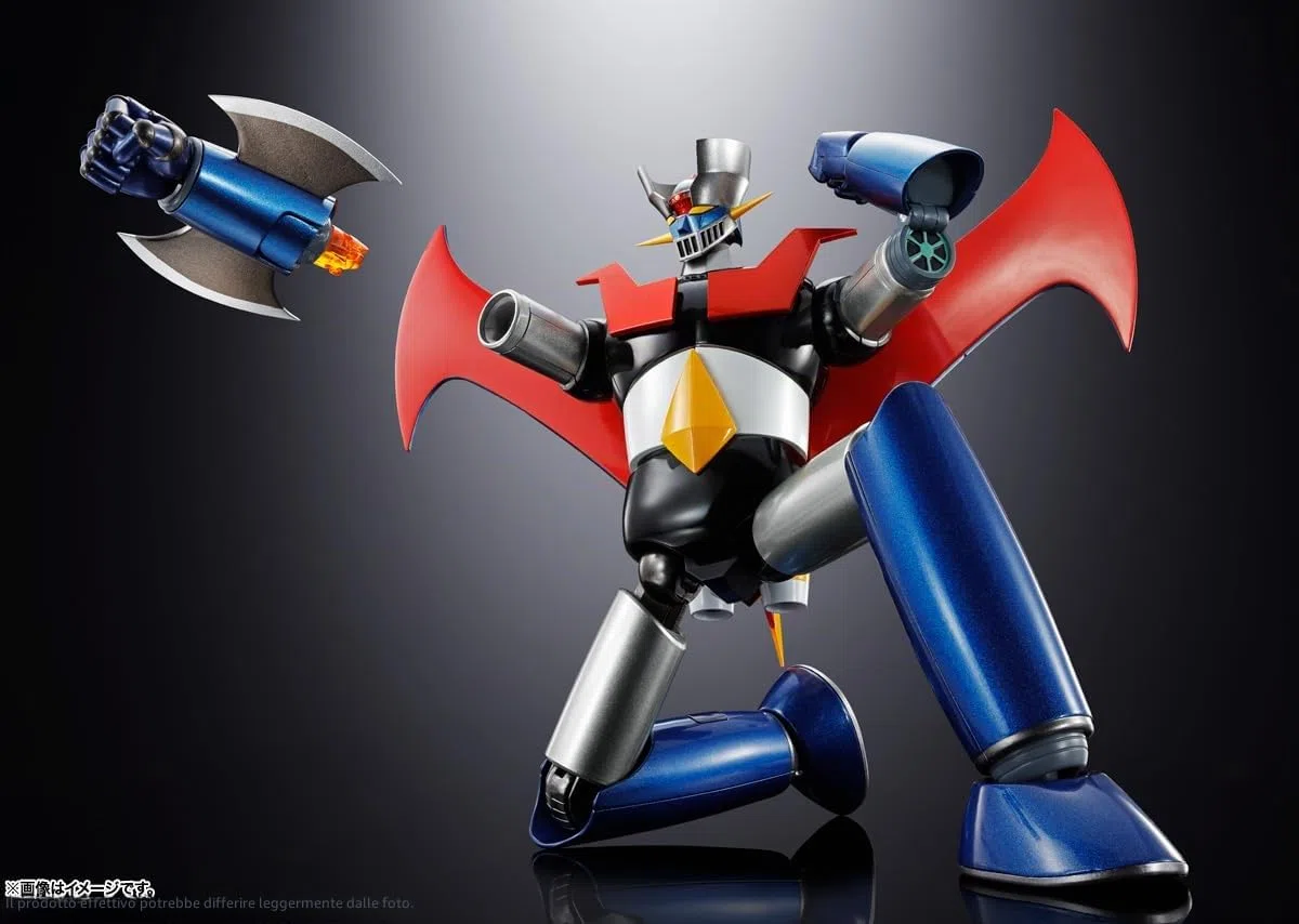 TAMASHII NATIONS Soul of Chogokin GX-117 Mazinger Z (tipo rinforzato) Shinka in pelle - KAKUMEI SHINKA - circa 6,5 pollici (165 mm), pressofuso e ABS, action figure dipinte