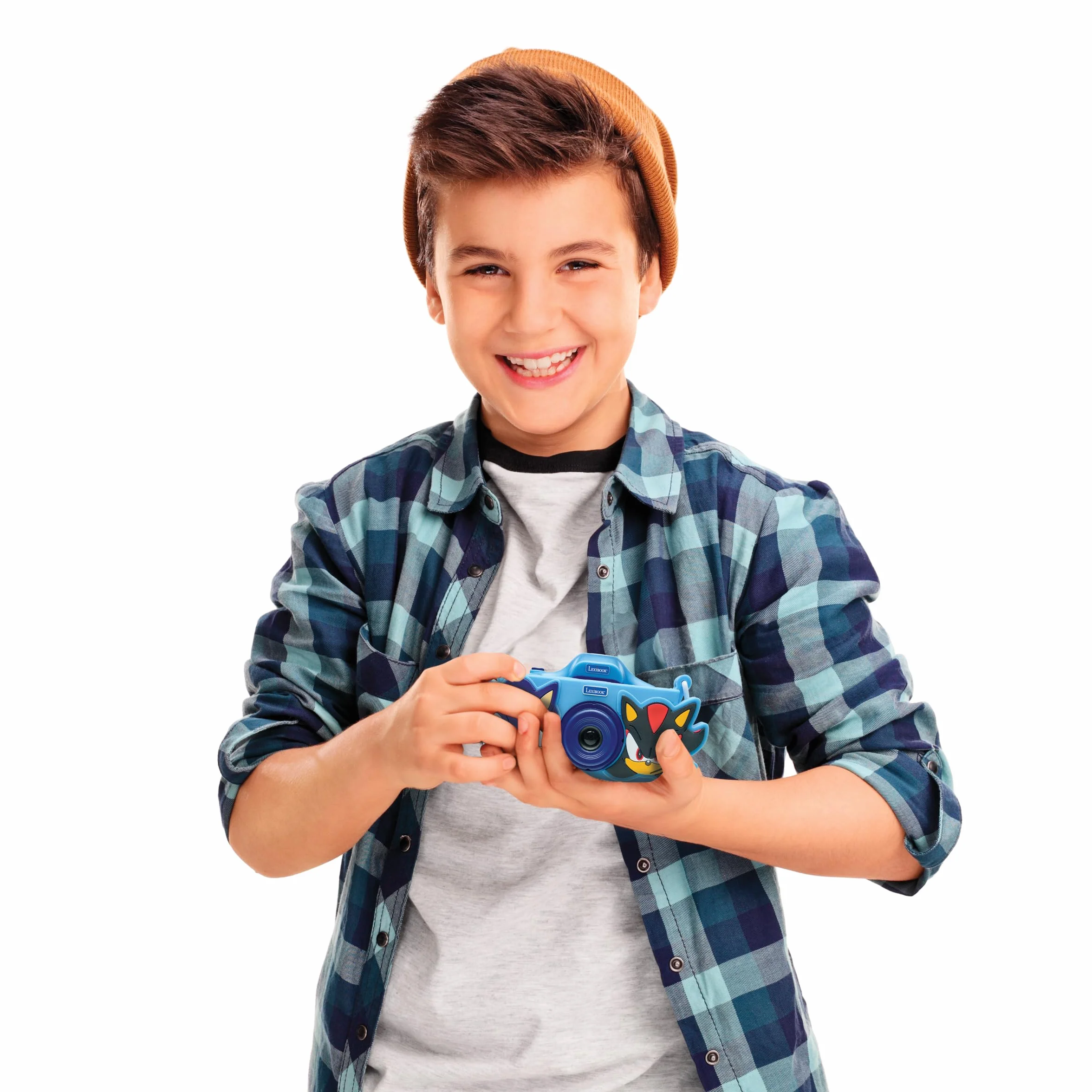 Lexibook, Sonic The Hedgehog, Fotocamera 4-in-1 per Bambini con Protezione, Funzioni Foto, Video, MP3 e Giochi, 15 Filtri per Personalizzare Le tue Foto, Scheda di Memoria da 8 GB Inclusa, DJ078SN