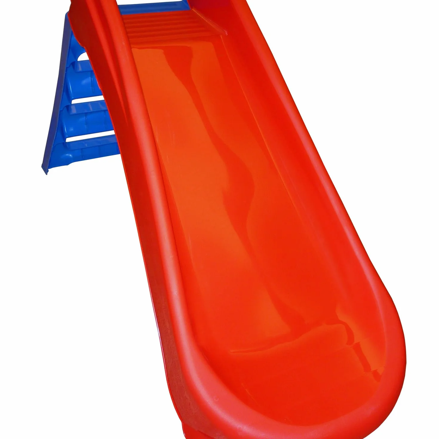 Sport1 scivolo per bambini 3 gradini pieghevole salvaspazio. Scivolo da giardino per bambini 1-4 anni super resistente. Scivolo per bambini da casa in plastica 130x47x72cm. Rosso/Blu. Max 30kg