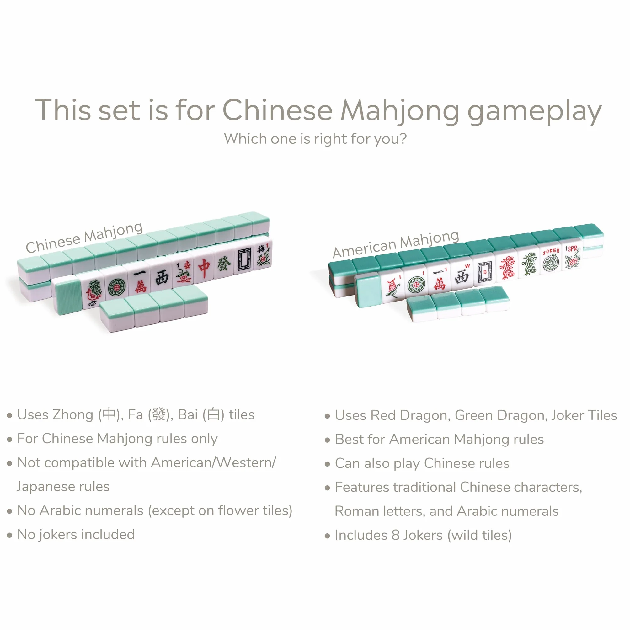 Yellow Mountain Imports Opale Celeste Set di Mahjong Cinese 146 Tessere Custodia in Vinile Blu