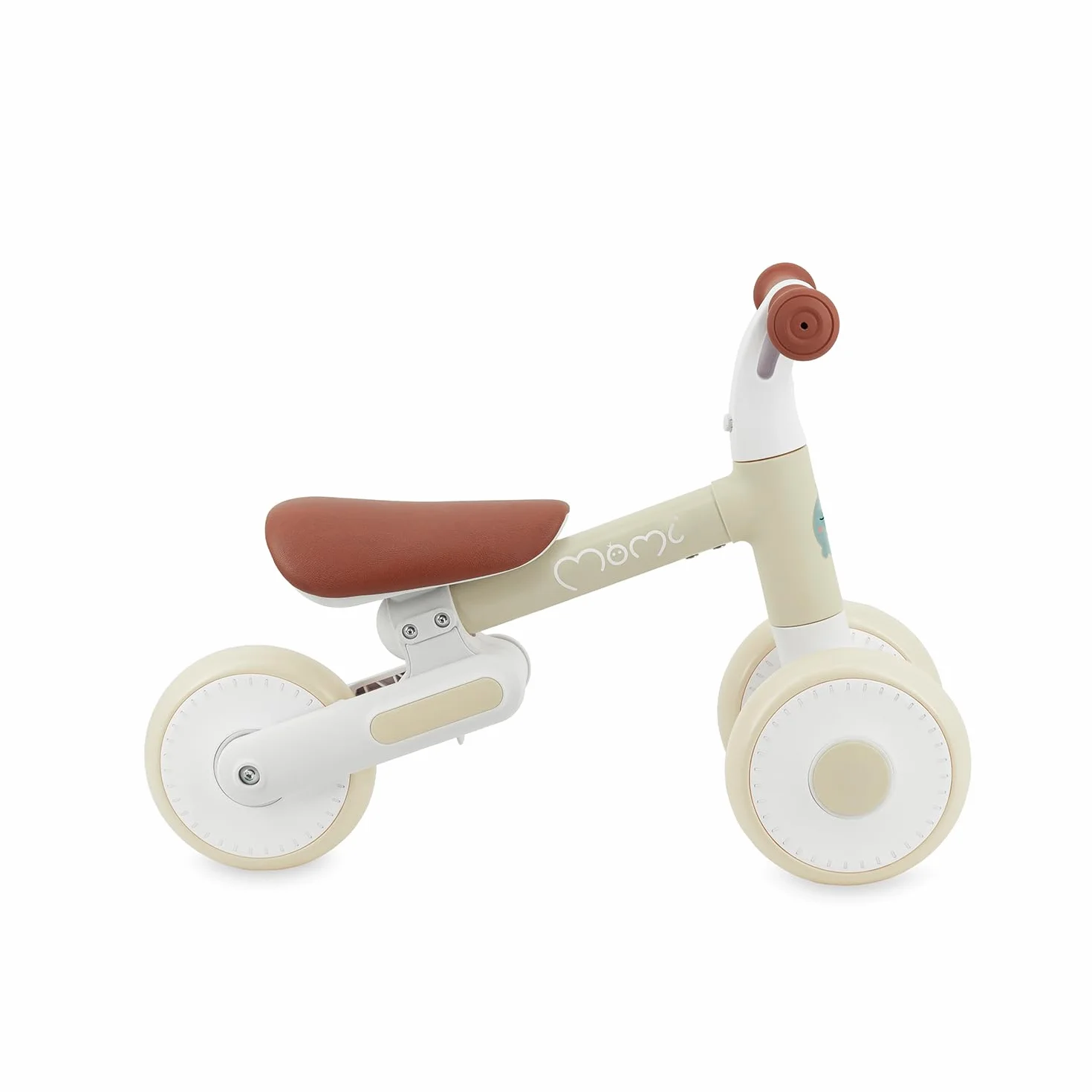 Momi Bicicletta senza pedali DEX per bambine e bambini da 1 a 3 anni, telaio pieghevole, sella regolabile in altezza, ruote in plastica antiforatura, solo 2 kg di peso