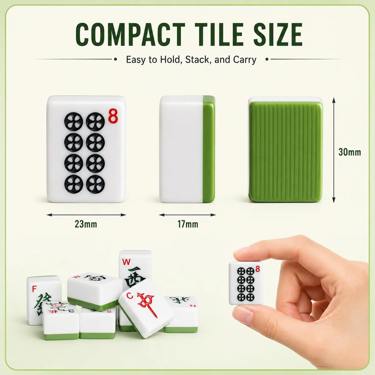 Set di Mahjong grande tradizionale cinese 144 piastrelle 30mm con dadi fiches scatola portaoggetti in pelle numeri arabi