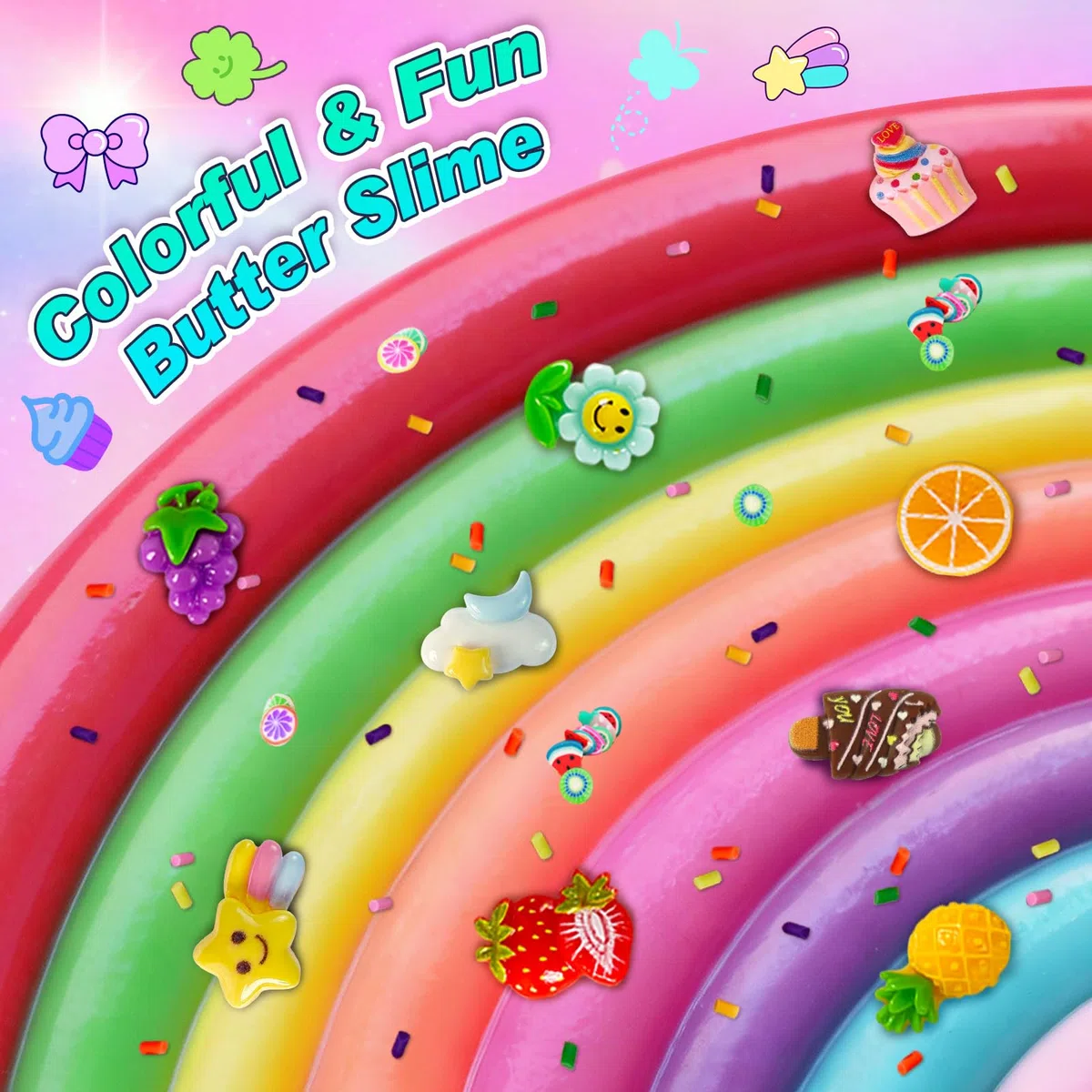 40 Pack Butter Slime Kit per Bambini, Giocattoli Slime per Ragazzi e Ragazze, Slime Profumato per Feste e Favori, Morbido e Non Appiccicoso