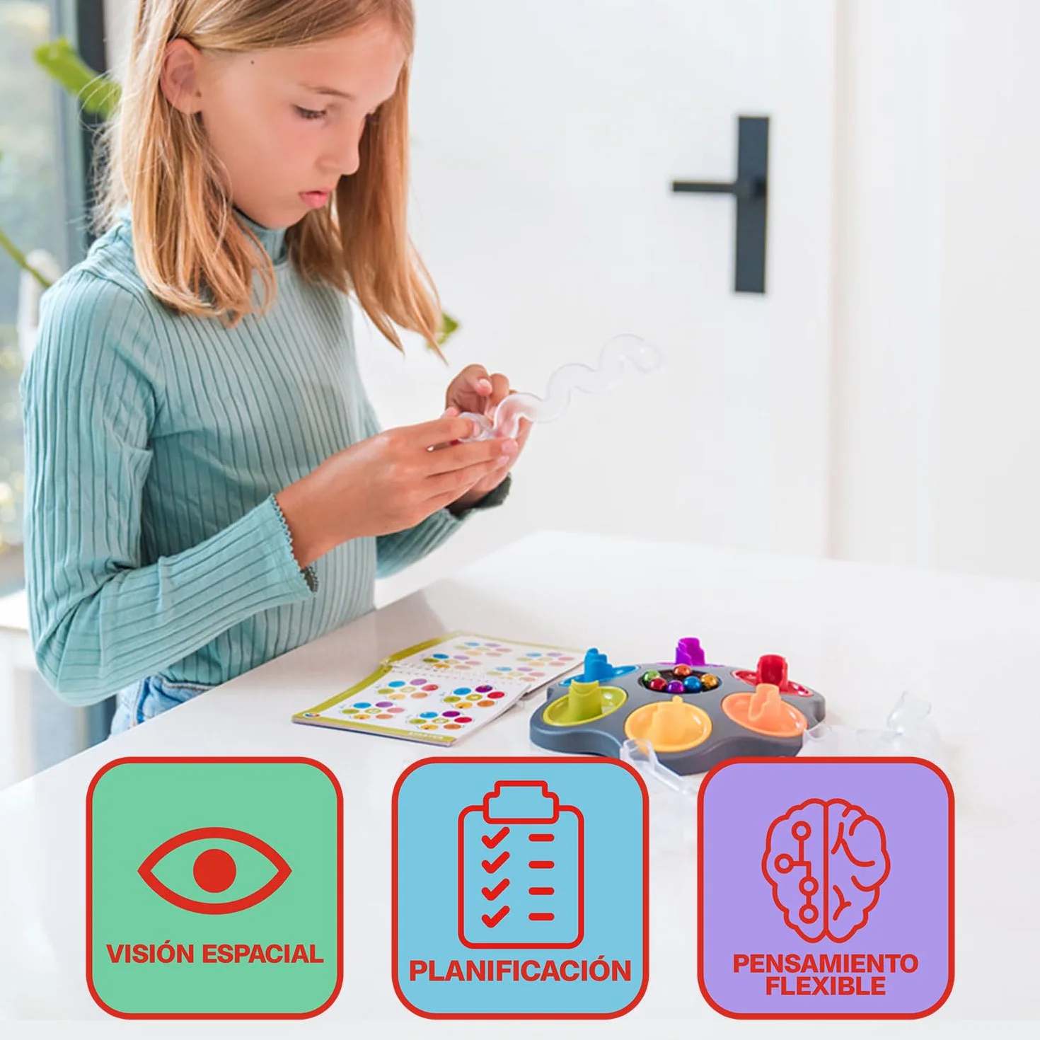 SmartGames - Collegamento Marmi | Bambini Puzzle E Puzzle Adulto con 80 Sfide E 6 Biglie | Giochi Bambini 8 Anni O più | Giochi Educativi Solitari