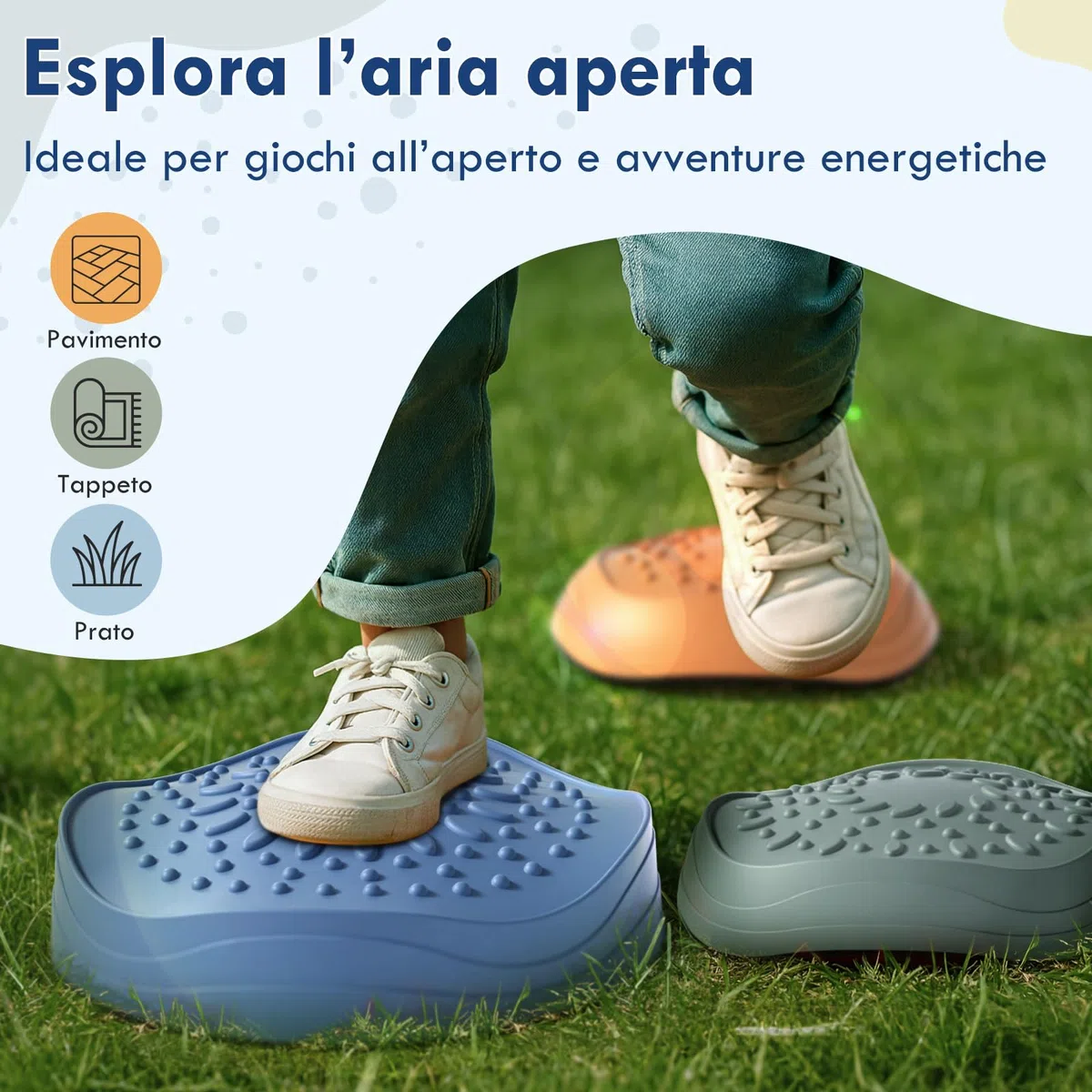 Lehoo Castle Pietre di Bilanciamento, Antiscivolo Stepping Stones per Bambini, Balance Board