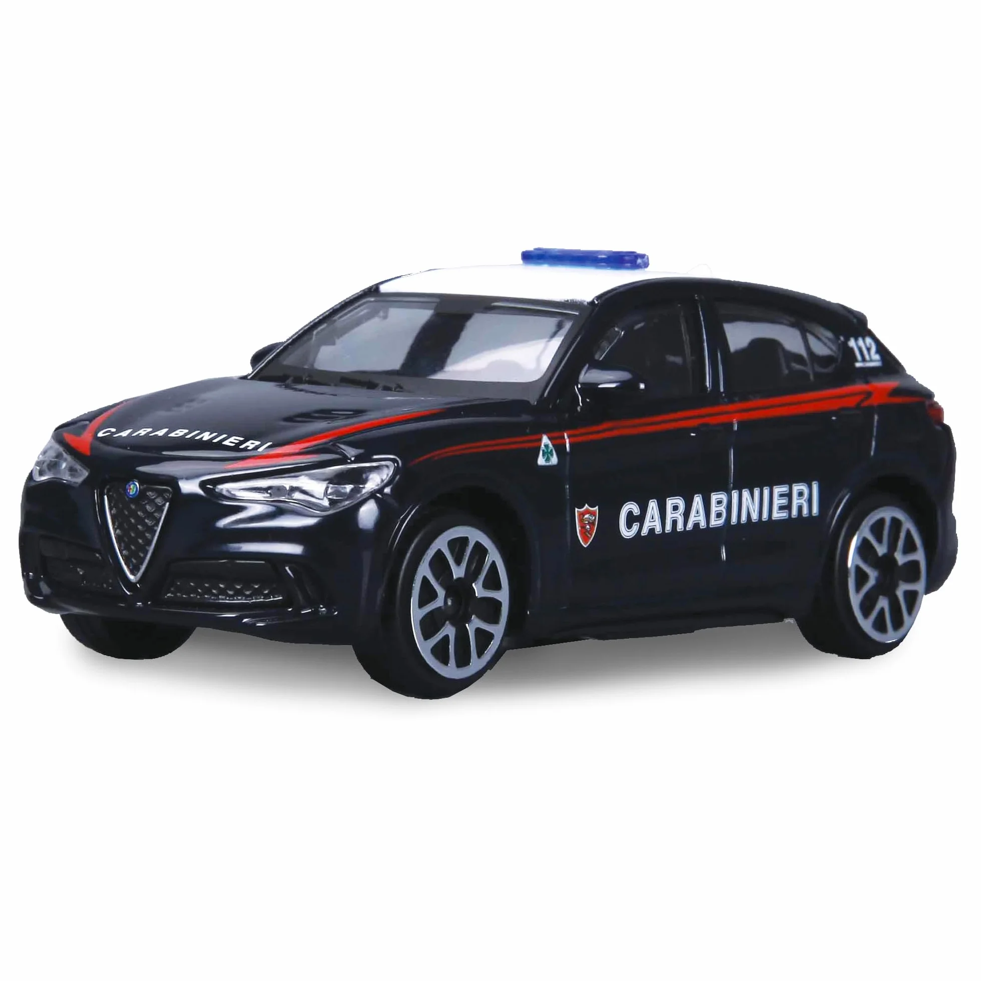 BBURAGO - Auto Carabinieri - Modellino Realistico Auto in Scala 1:43 (Scelta Casuale tra i Modelli Disponibili), Licenza Ufficiale Arma dei Carabinieri, Età consigliata 3+ Anni