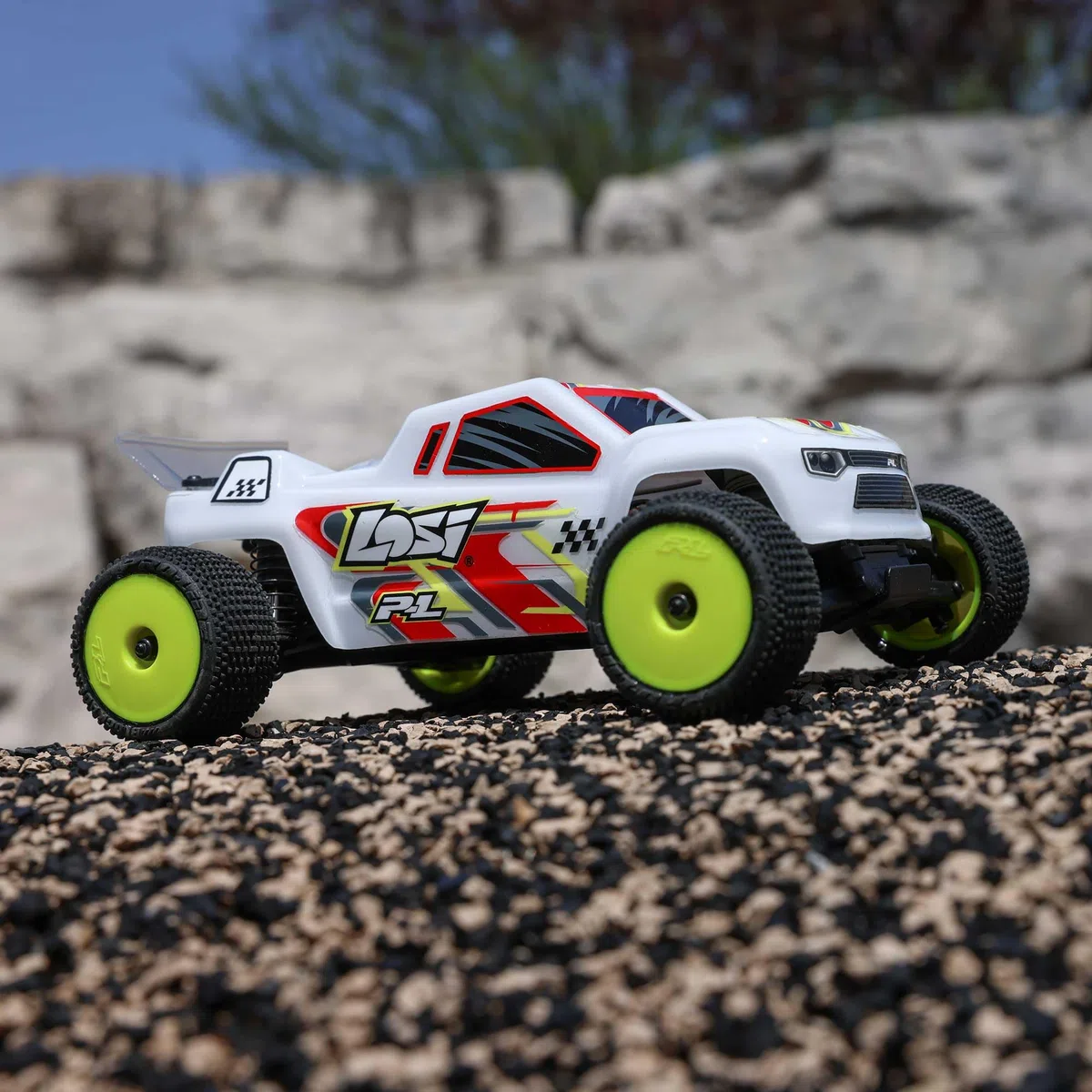 Losi Micro-T 1/28 2 ruote motrici Bianco RTR LOS-1392T1