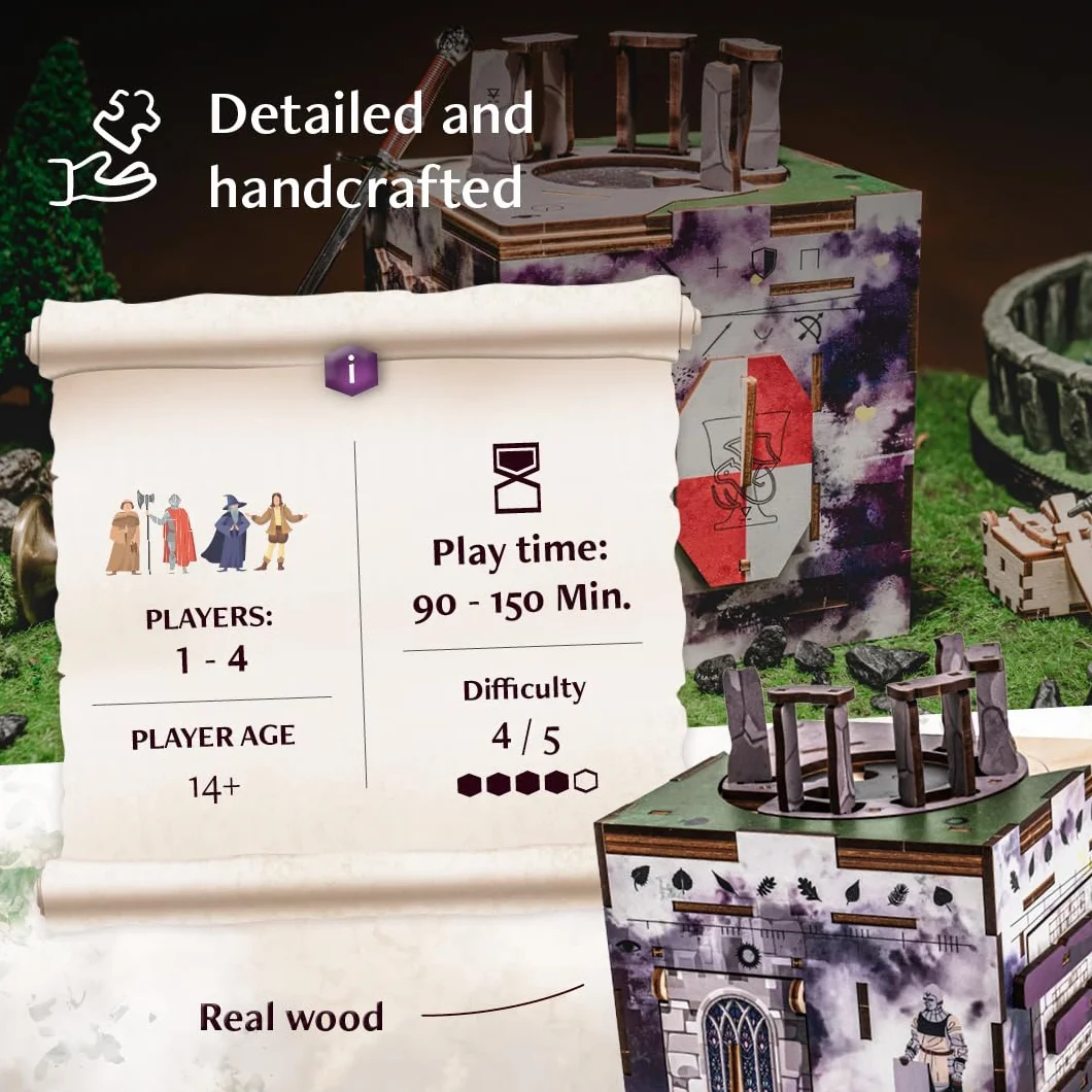INSCAPE Cluebox Stonehenge's Legacy puzzle in legno 3D interattivo con meccanismi segreti, vivi il gioco Escape Room, ideale per gli appassionati di enigmi e gli adulti, scatola puzzle, regalo