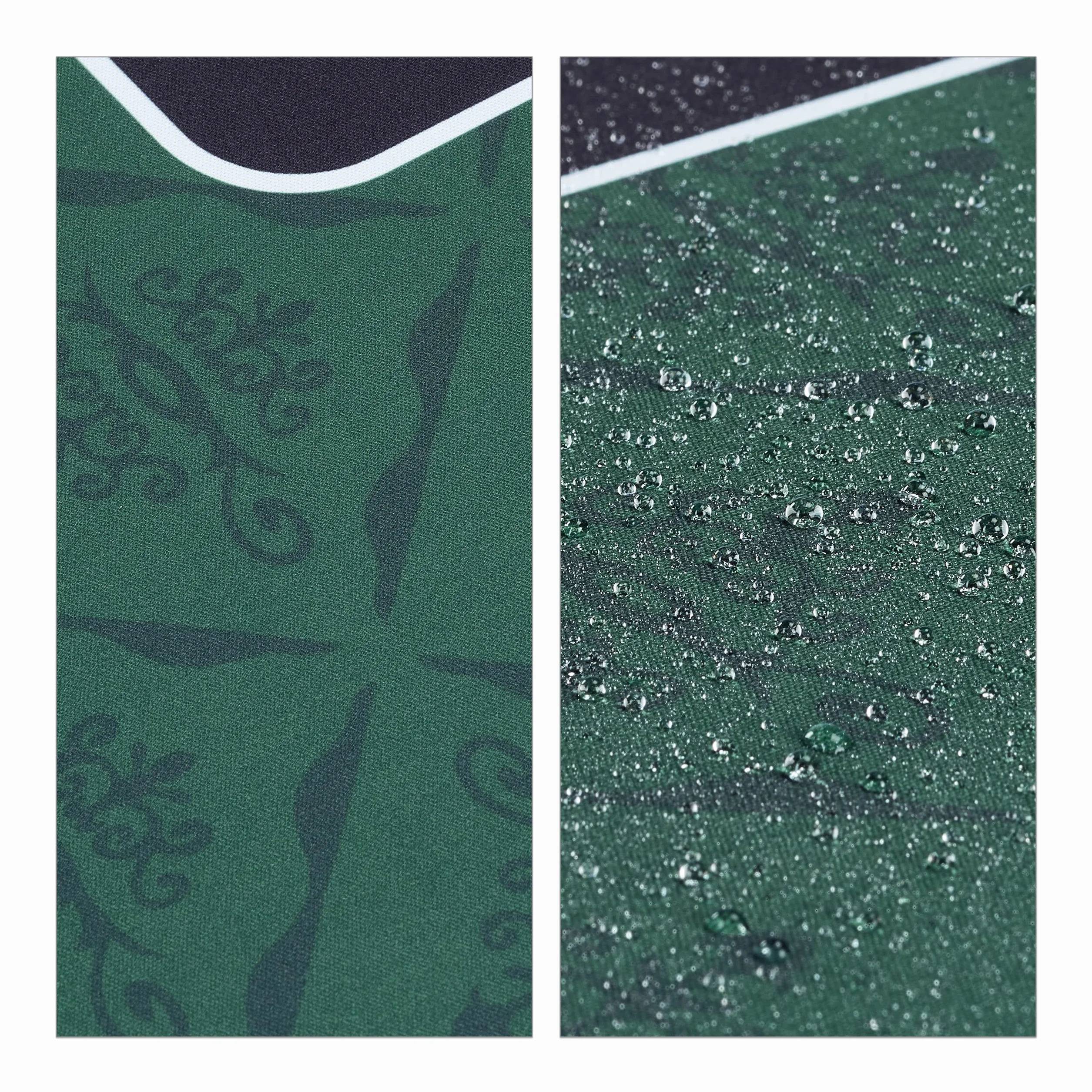 Relaxdays Tappeto da Poker 180x90 cm Texas Holdem, Panno Rettangolare in Poliestere, Verde Nero