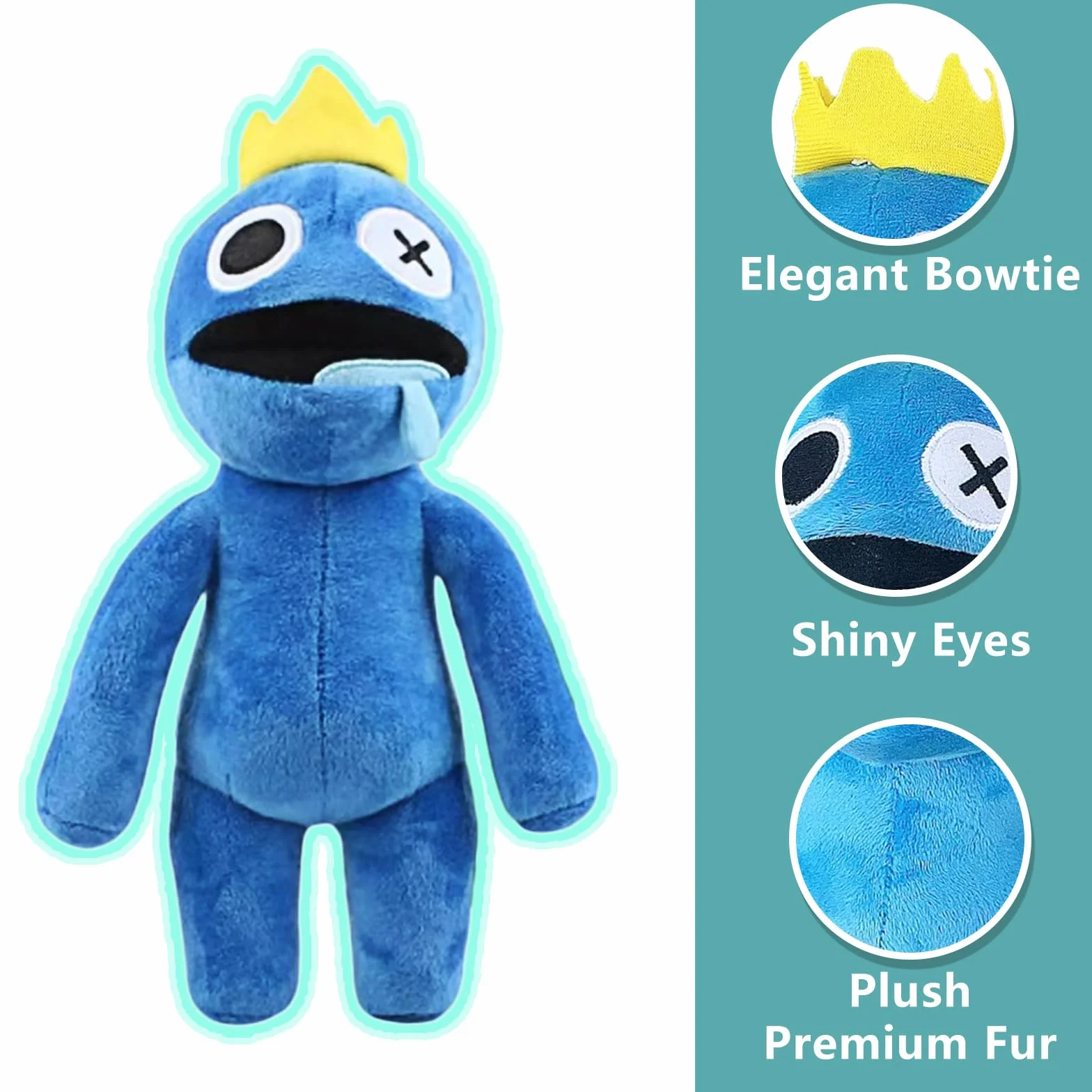 7 Pezzi Rainbow Bambole di Peluche Morbidi animali di peluche Regali per gli appassionati di giochi per il compleanno di Natale