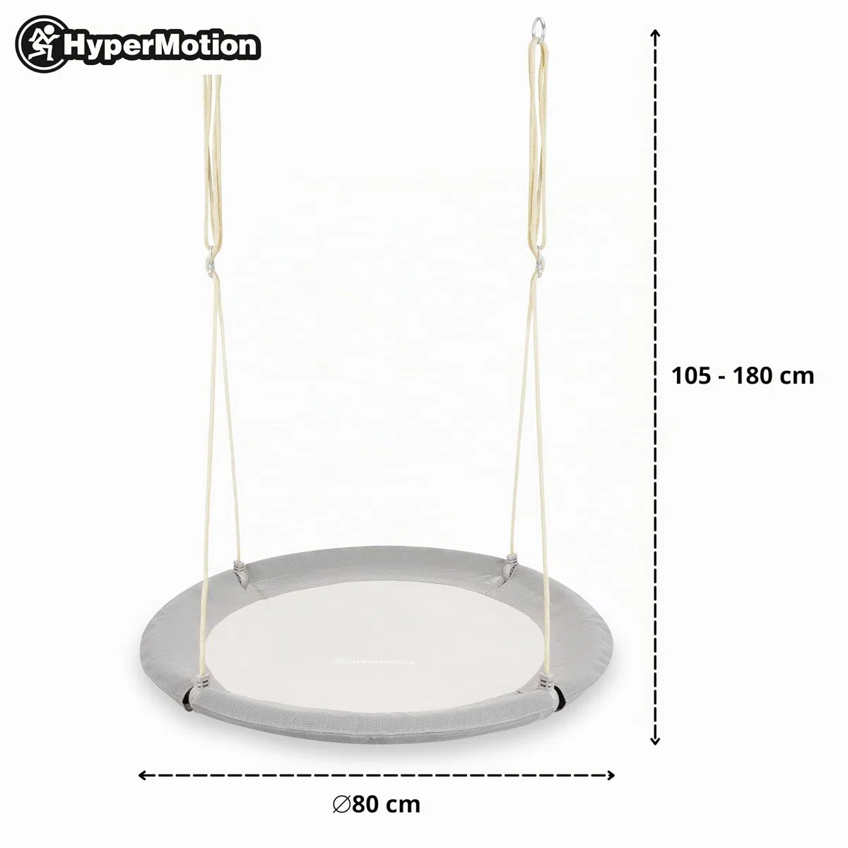 HyperMotion Altalena da Giardino 3-in-1 per Bambini e Adulti - Set con Dondolo, Nido Cicogna, Amaca - Struttura Acciaio Regolabile 180kg