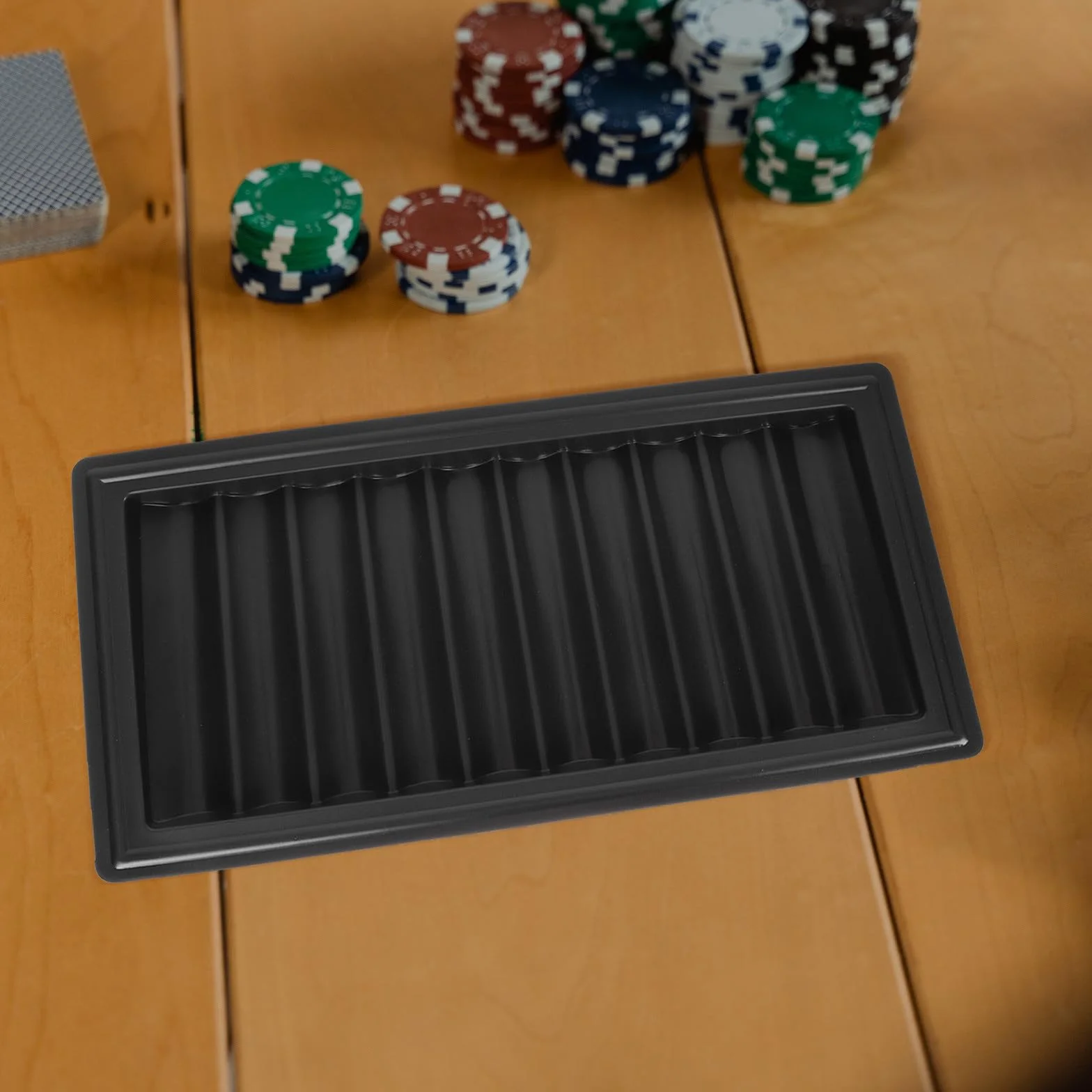 TOYANDONA Contenitore Per Fiches Da Poker Plastica Resistente Porta Fiches Compatto Scomparti Organizer Per Giochi Da e Tavoli Poker a Casa Vassoio Riutilizzabile