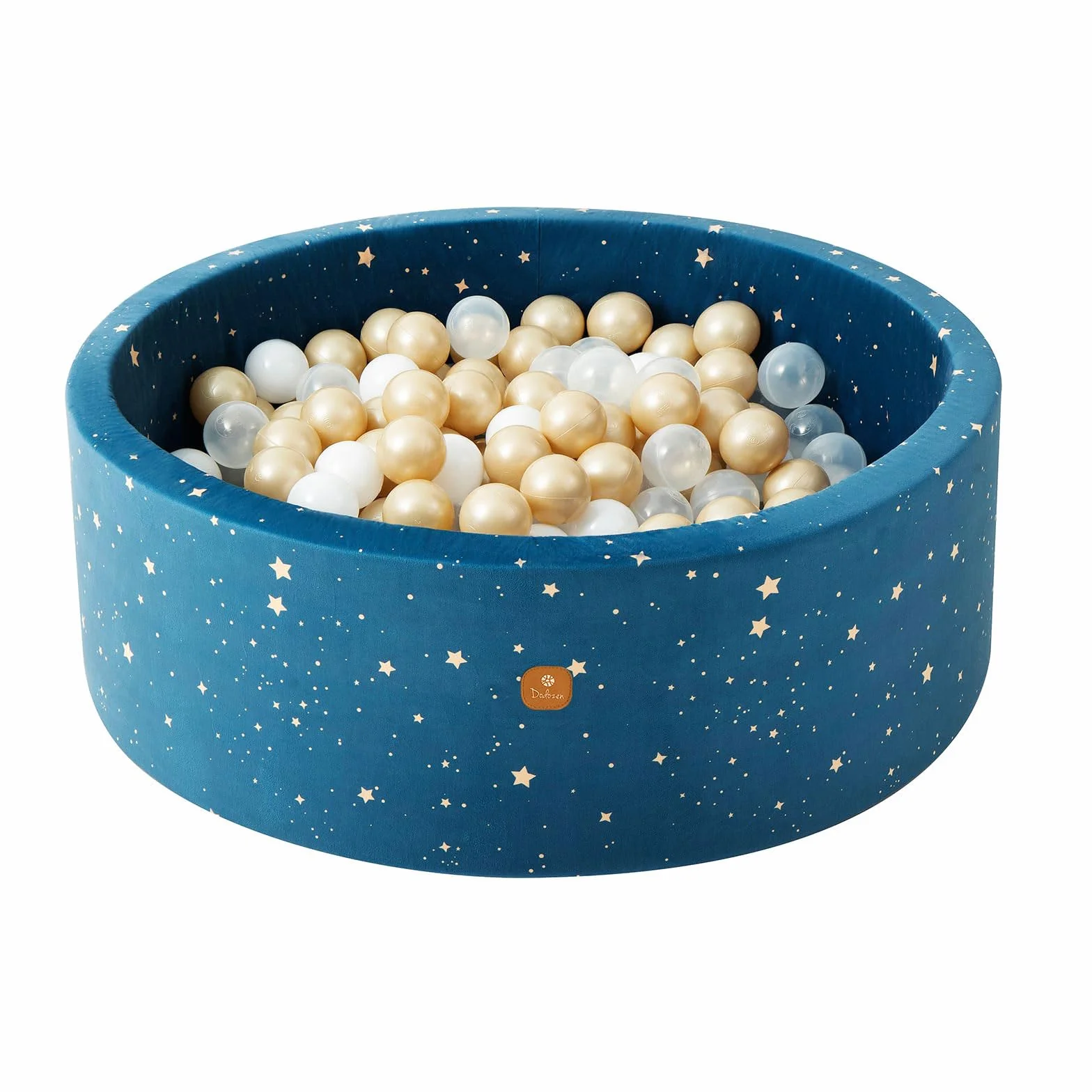 Piscina di Palline 90x30cm per Bambino Bambini - Schiuma di Alta qualità - Velluto Super Morbido Senza Palline - Rimovibile e Lavabile - Cielo Notturno