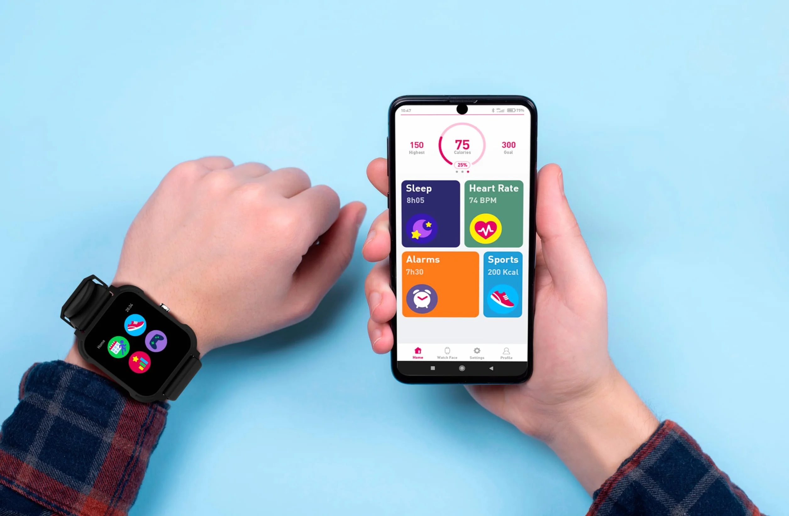 KURIO - Orologio intelligente rosa - Smart Watch per bambini e adolescenti - consigliato da Gulli - a partire dai 6 anni