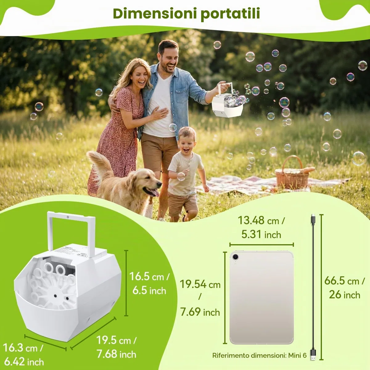 Macchina per Bolle di Sapone Automatica, Theefun Maker Automatico di bolle 1500+ /min, Macchina Bolle di Sapone Bambini 500ml Bolle di Sapone per Bambini Matrimonio Festa Compleanno