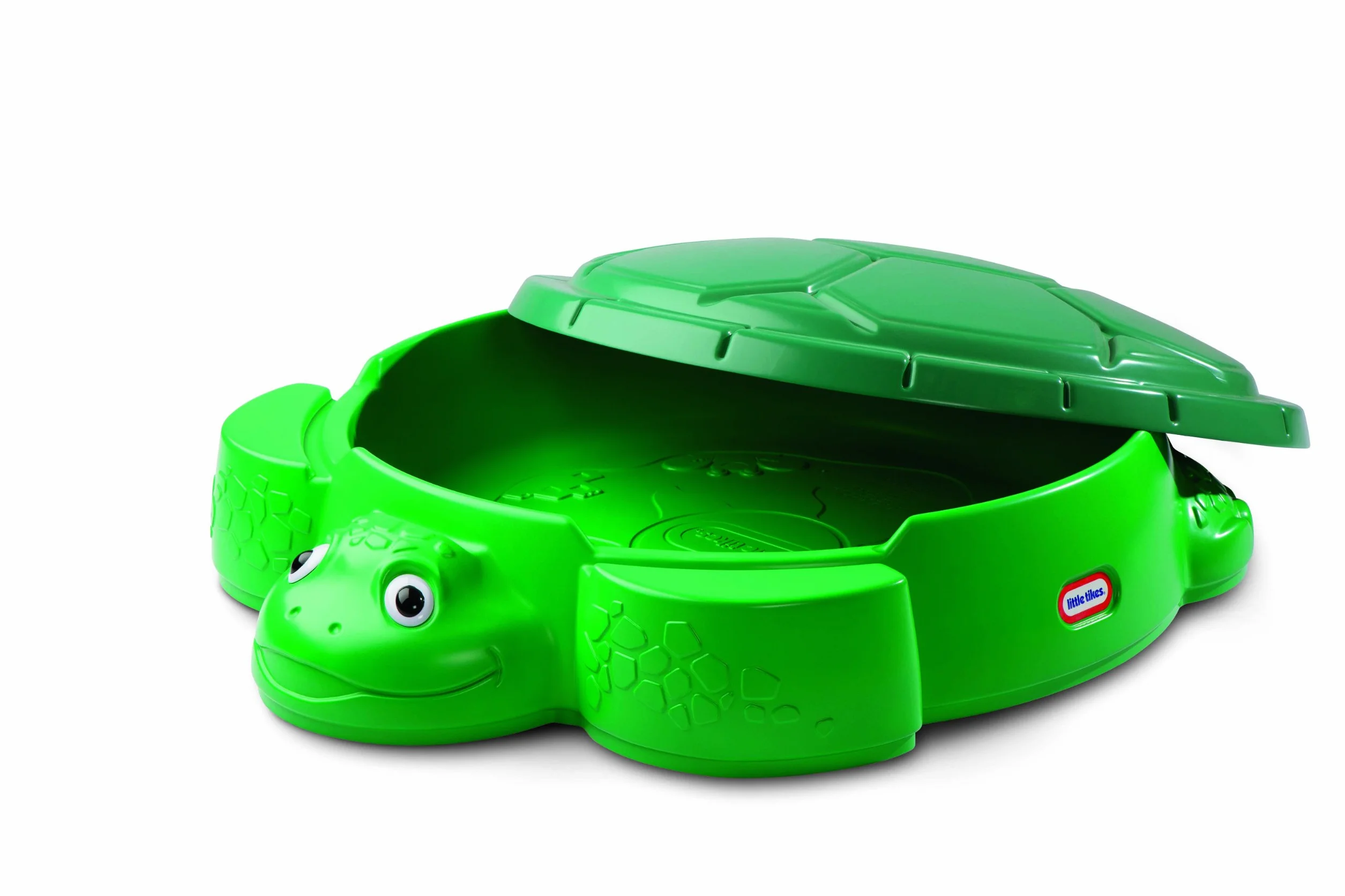 Little Tikes Sabbiera a Forma di Tartaruga per Giochi in Giardino, Gioco Estivo, Piscina di Palline, Scatola Portaoggetti da Esterno, Incoraggia il Gioco Creativo, per Bambini dai 12 Mesi in Su