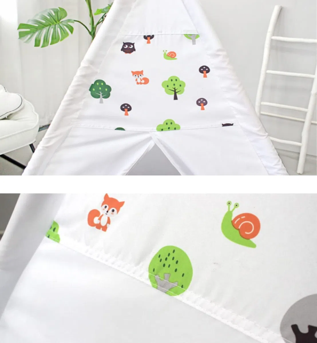Tenda Teepee per bambini, tenda gioco, casa giochi, 43x43x55in