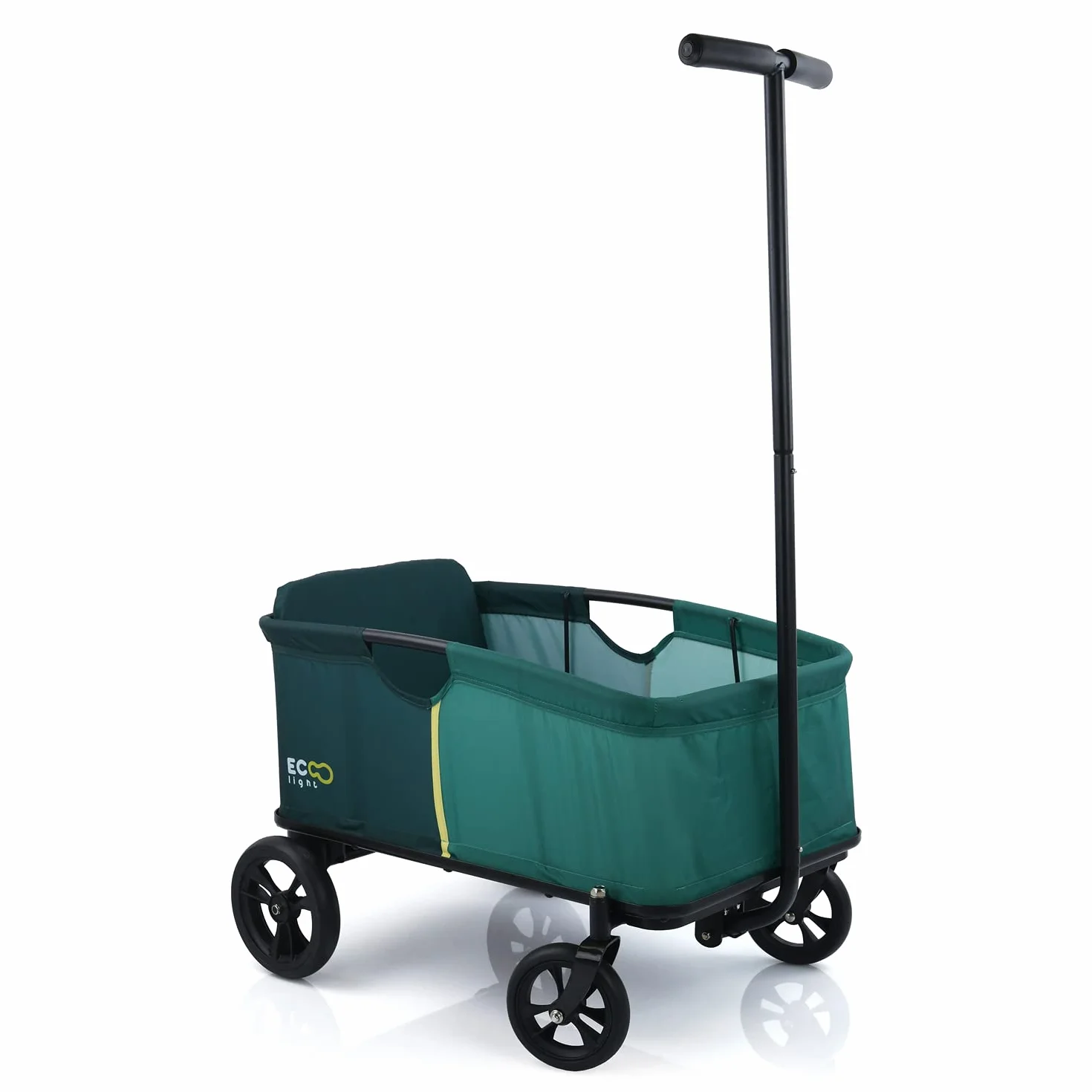 Hauck Carrello da Trasporto Eco Light, Stabile, con Sedile per 1 Bambino, Pieghevole, Fino a 50 kg, Verde