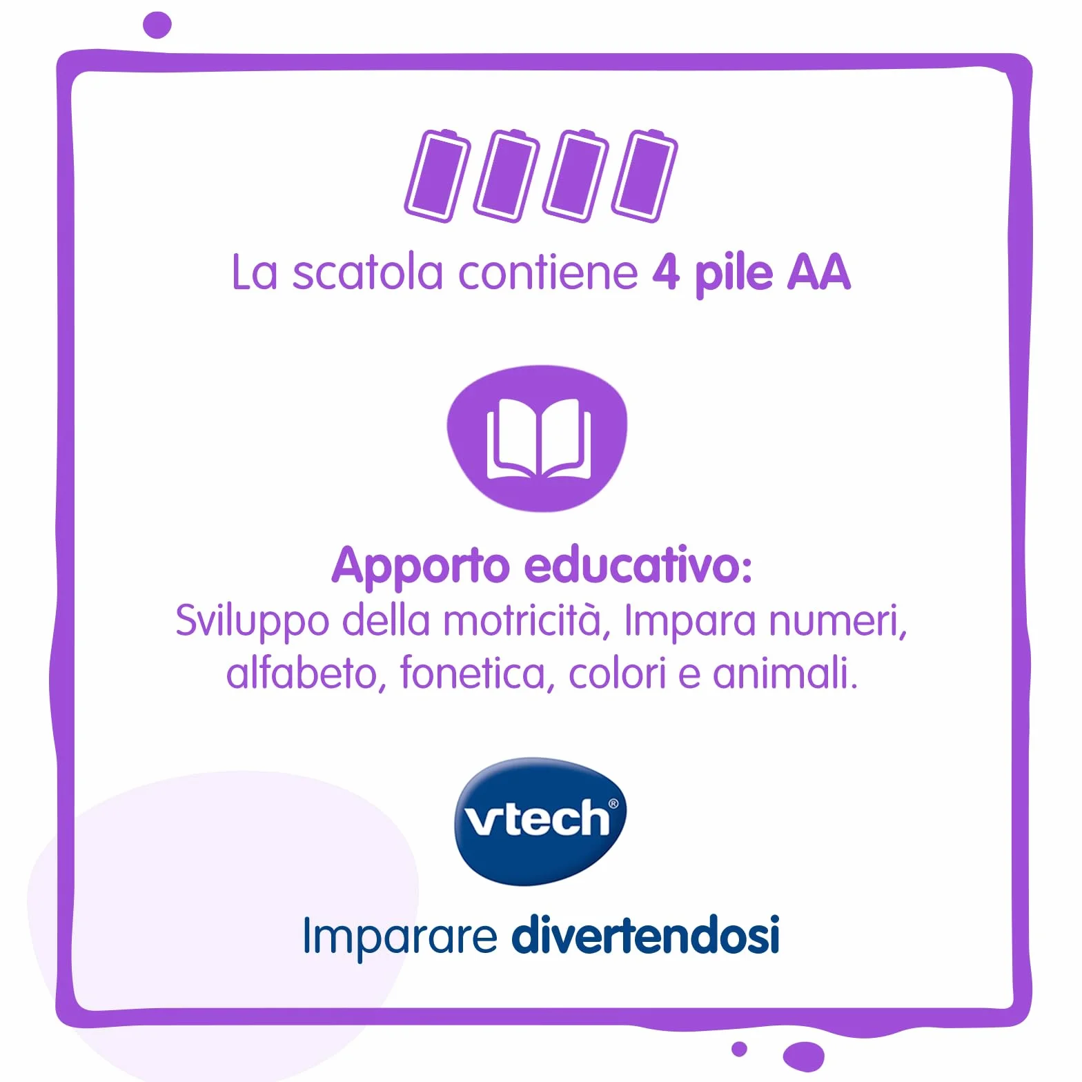 VTech Volante Turbo Pilota, Volante Bambini con Cruscotto Interattivo, Oltre 20 Giochi Educativi e 9 Circuiti, Schermo LCD, Clacson e Indicatore Direzione, Lingua Italiana, Batterie Incluse, 3-8 Anni