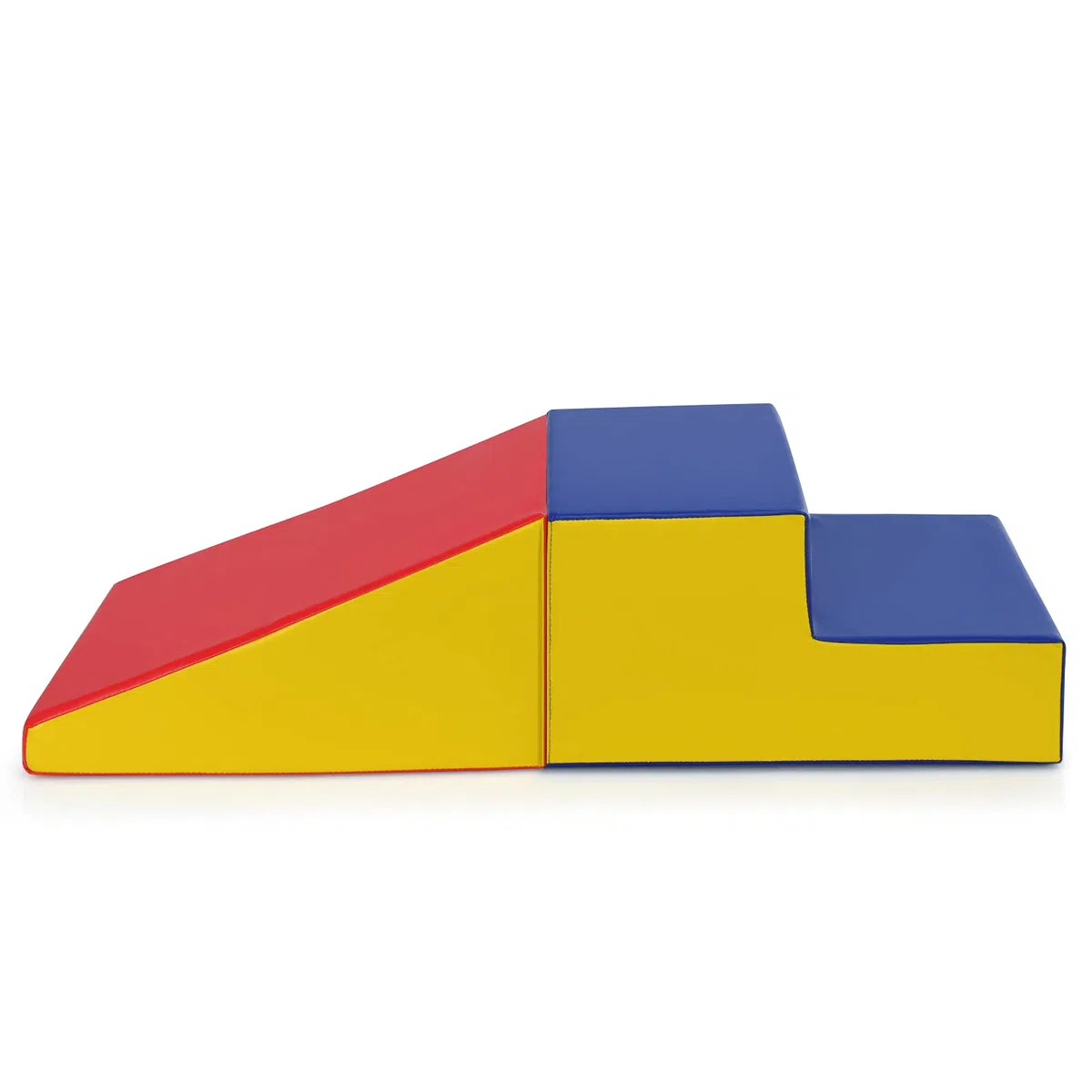 LIFEZEAL Set Blocchi Morbidi PU EPE Arrampicata Gattonare Giocattolo Creativo con Rampa Scivoli per Bimbo 3+ Anni Rosso