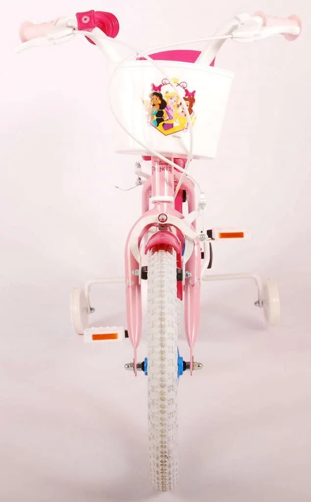 Bicicletta per bambini Disney Princess 16 pollici con cestino e portabambole