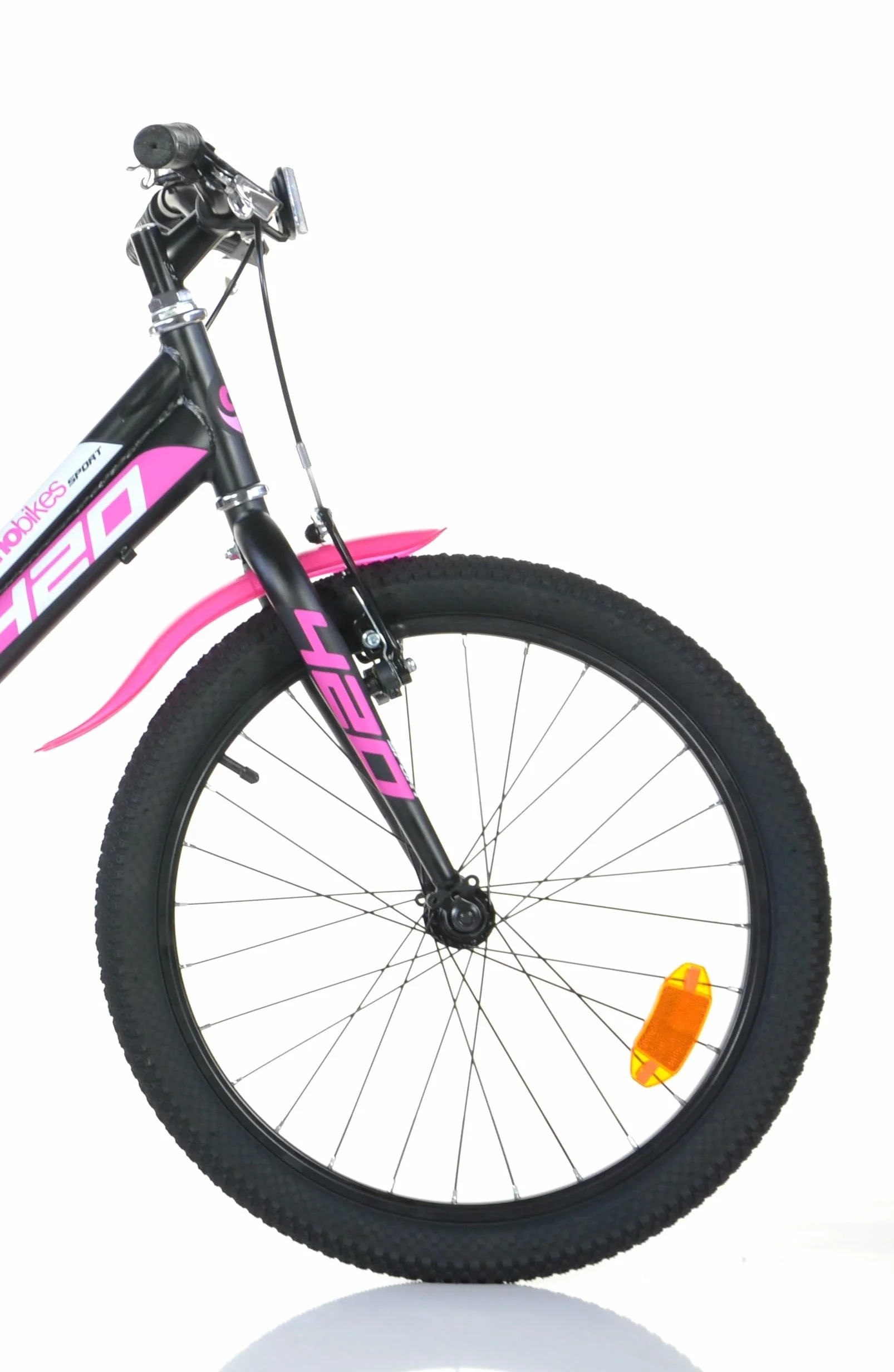 Dino Bikes Bicicletta Bambina 20 pollici nero e rosa