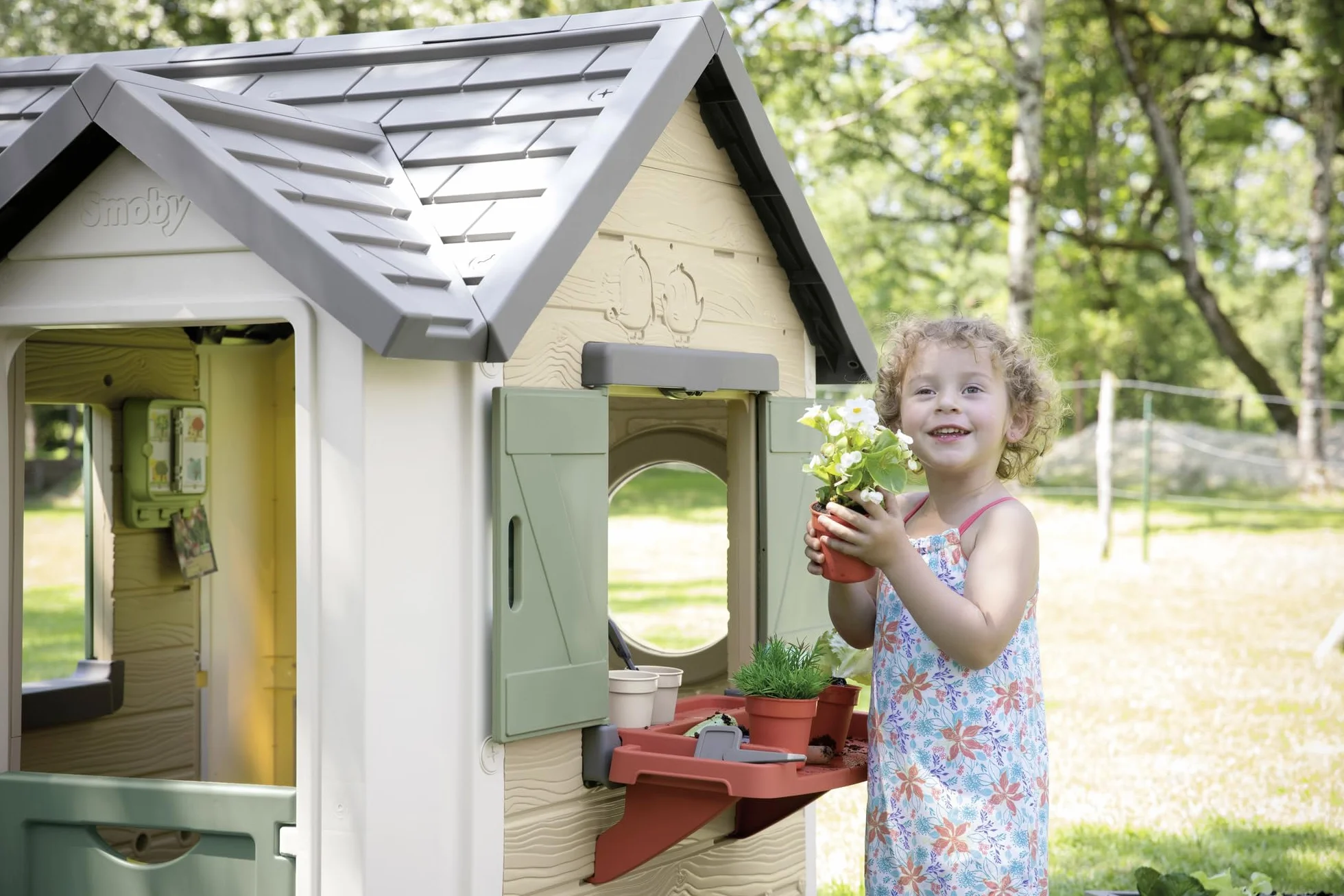 Smoby Life - Garden House, a tema Giardinaggio, con plastica riciclata, per bambini dai 2 anni, 7600810408