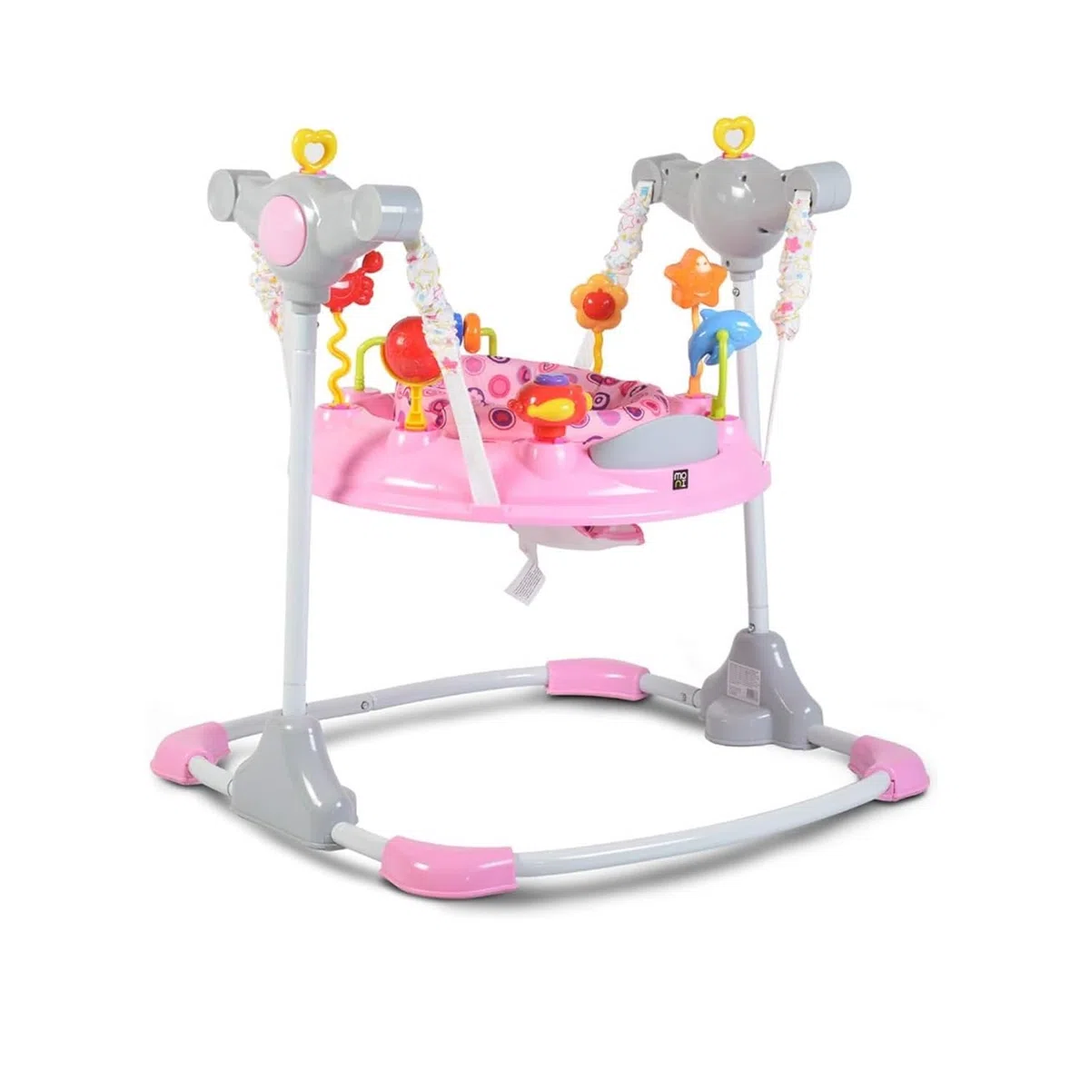 Moni Hopser Vista con centro di riproduzione, musica, luce, connessione MP3, regolabile in altezza, rosa