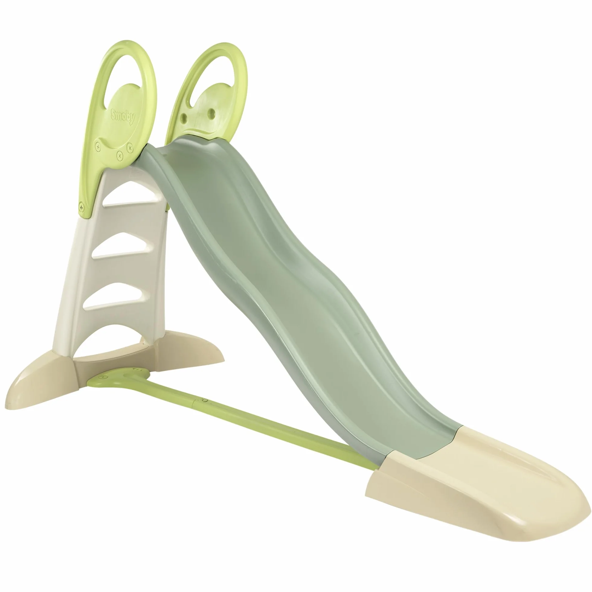 Smoby Life - Scivolo XL a doppia onda, con 80% di plastica riciclata, con attacco dell'acqua, lunghezza 2,30 metri, per bambini dai 3 anni in su, 7600820304