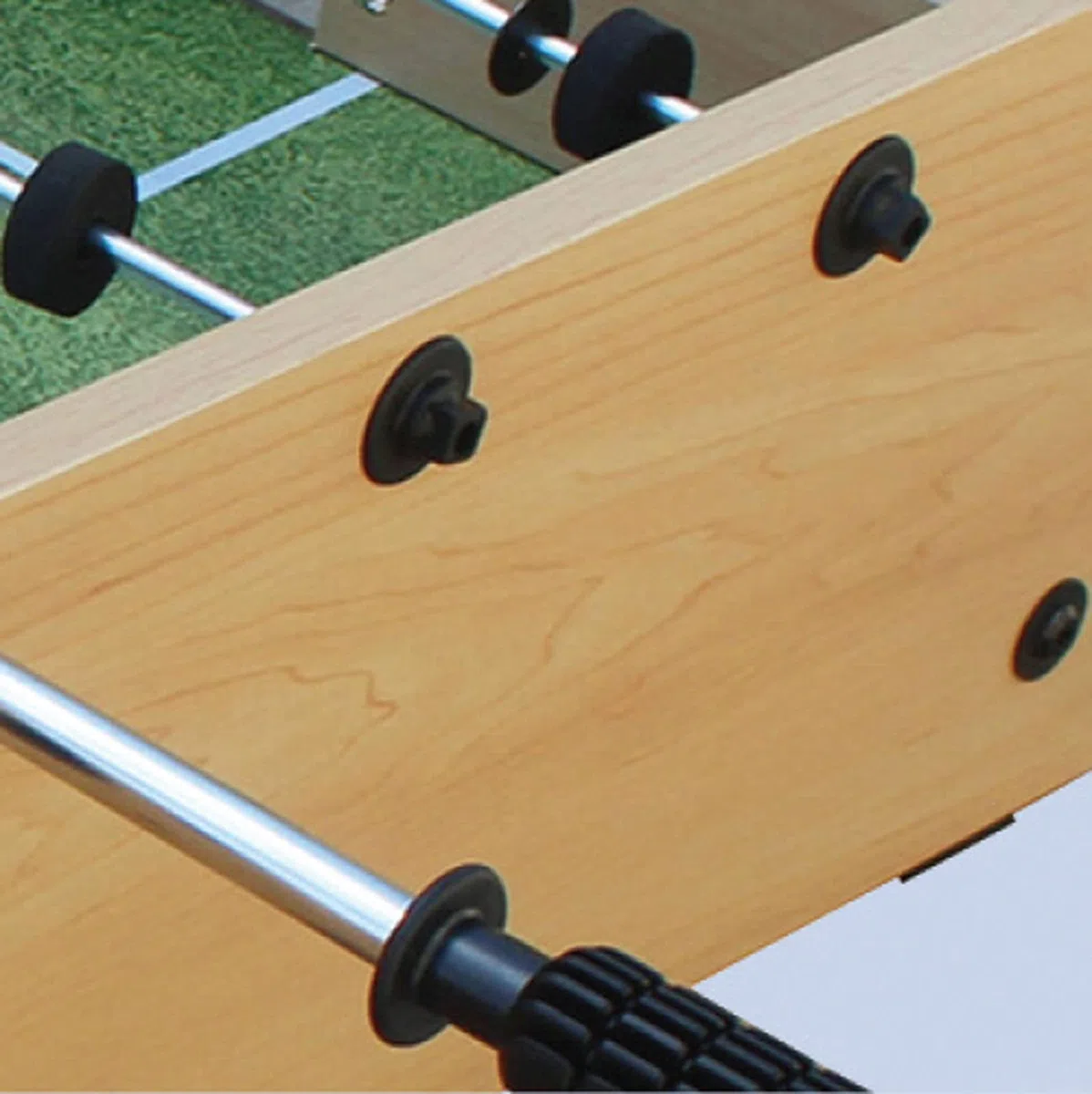 Garlando F-MINI 2 IN 1 Calciobalilla e hockey da tavolo in un solo prodotto; aste telescopiche comprese nella dotazione. Salvaspazio