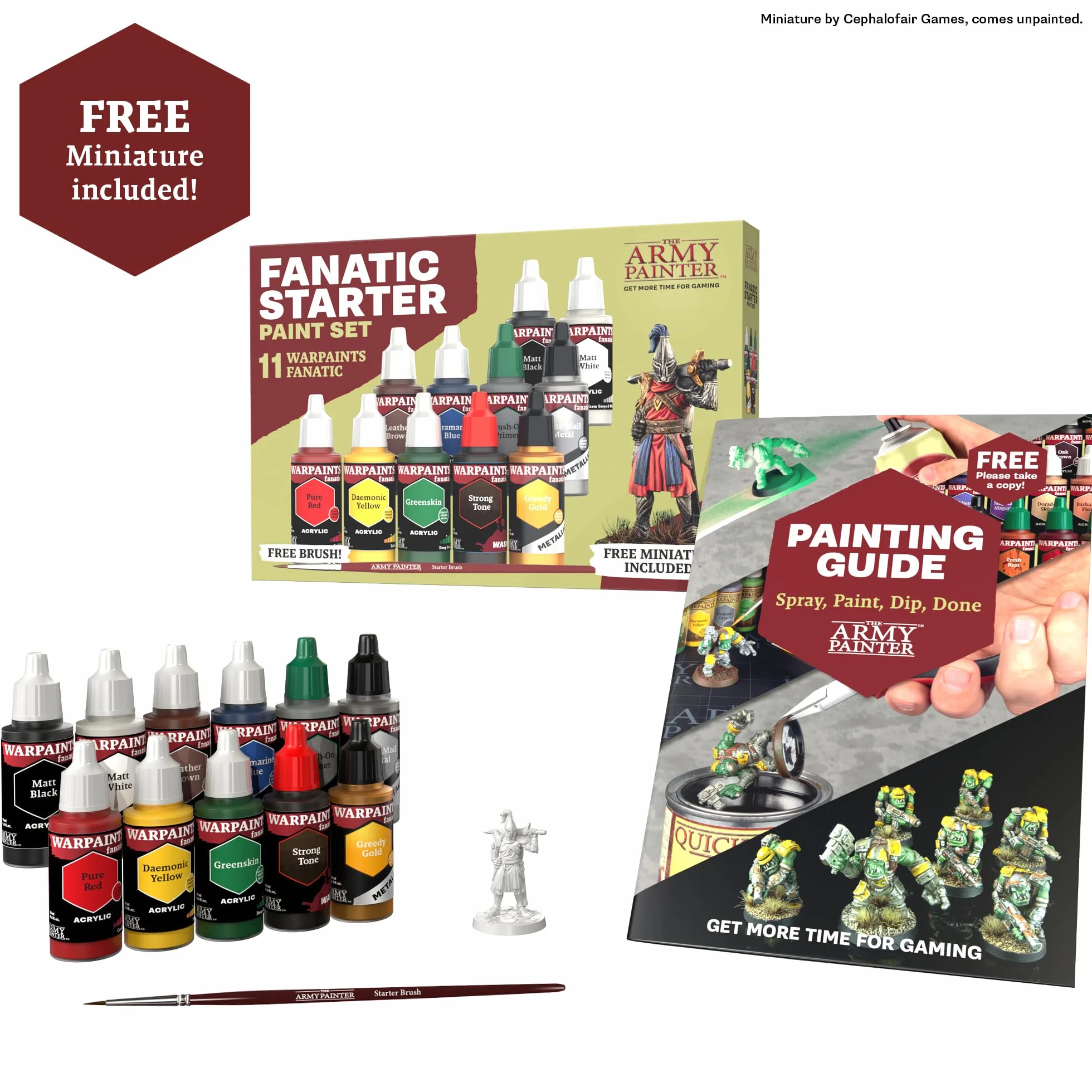 The Army Painter Warpaints Fanatic Starter Set 11 x 18ml Colori Acrilici per Miniature DnD e Warhammer