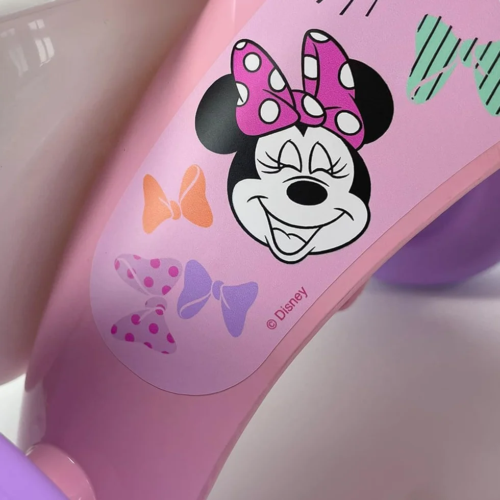Triciclo primipassi Minnie Disney bici a tre ruote per bambini da 1 a 3 anni triciclo con pedali e cestino portagiochi