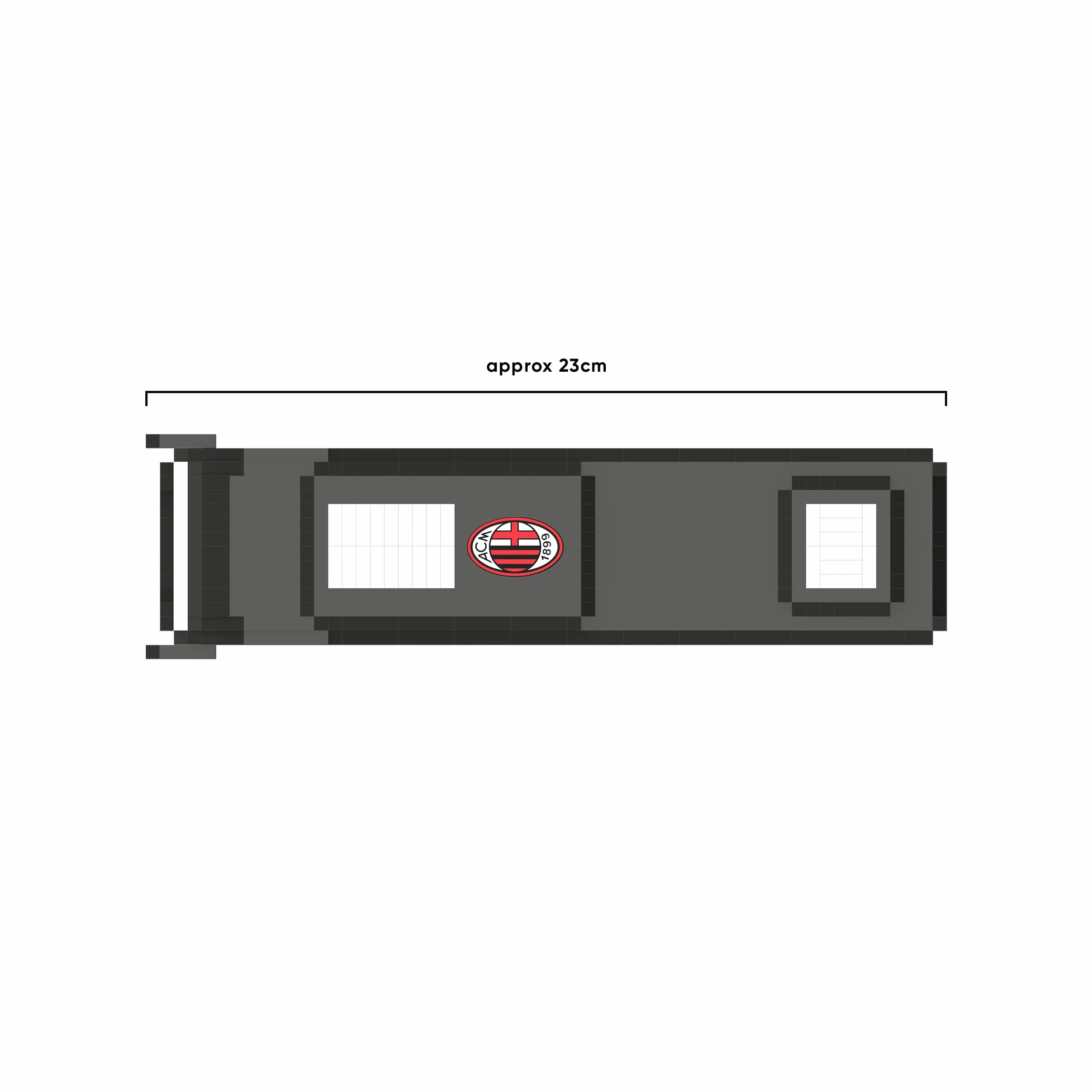 AC Milano BRXLZ 3D Bricks Autobus Squadra Calcio Giocattolo Costruzione Modello