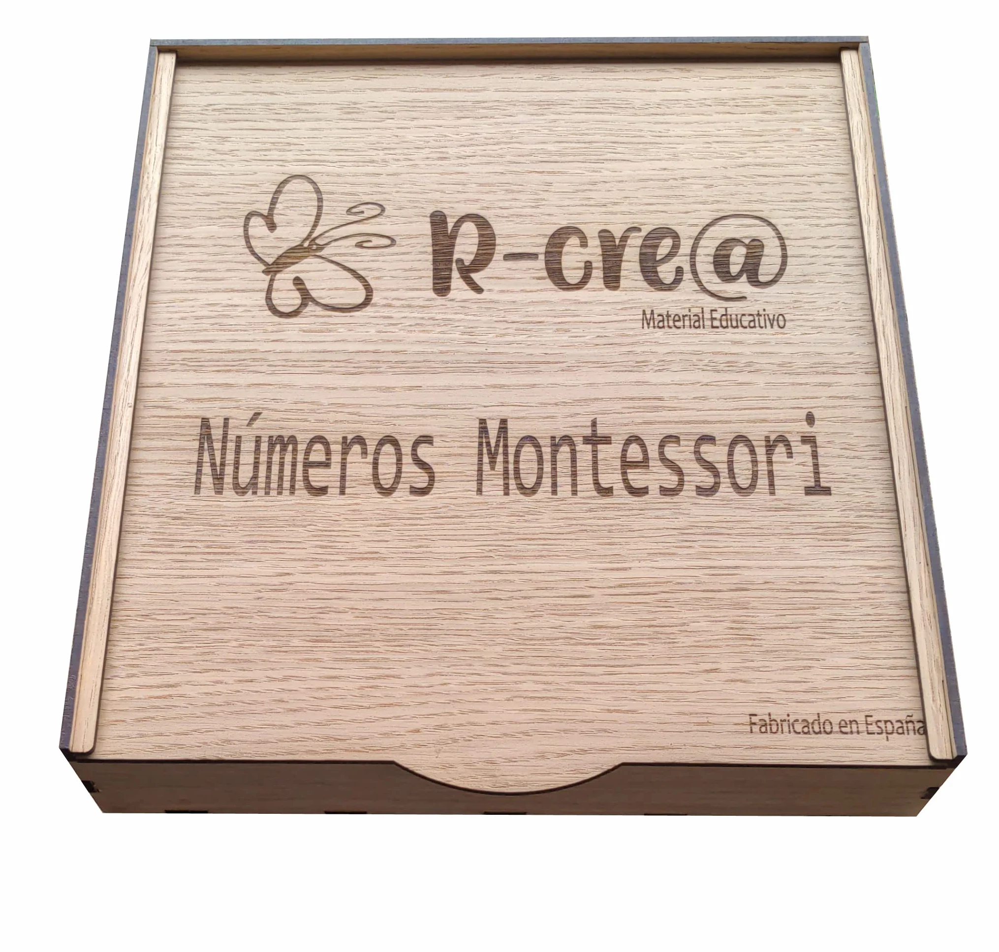 Scatola dei Numeri Montessori – Materiale Educativo per la Matematica | Numeri in Metacrilato Trasparente per Tavolo Luminoso | Ideale per Prime Operazioni e Apprendimento Visivo