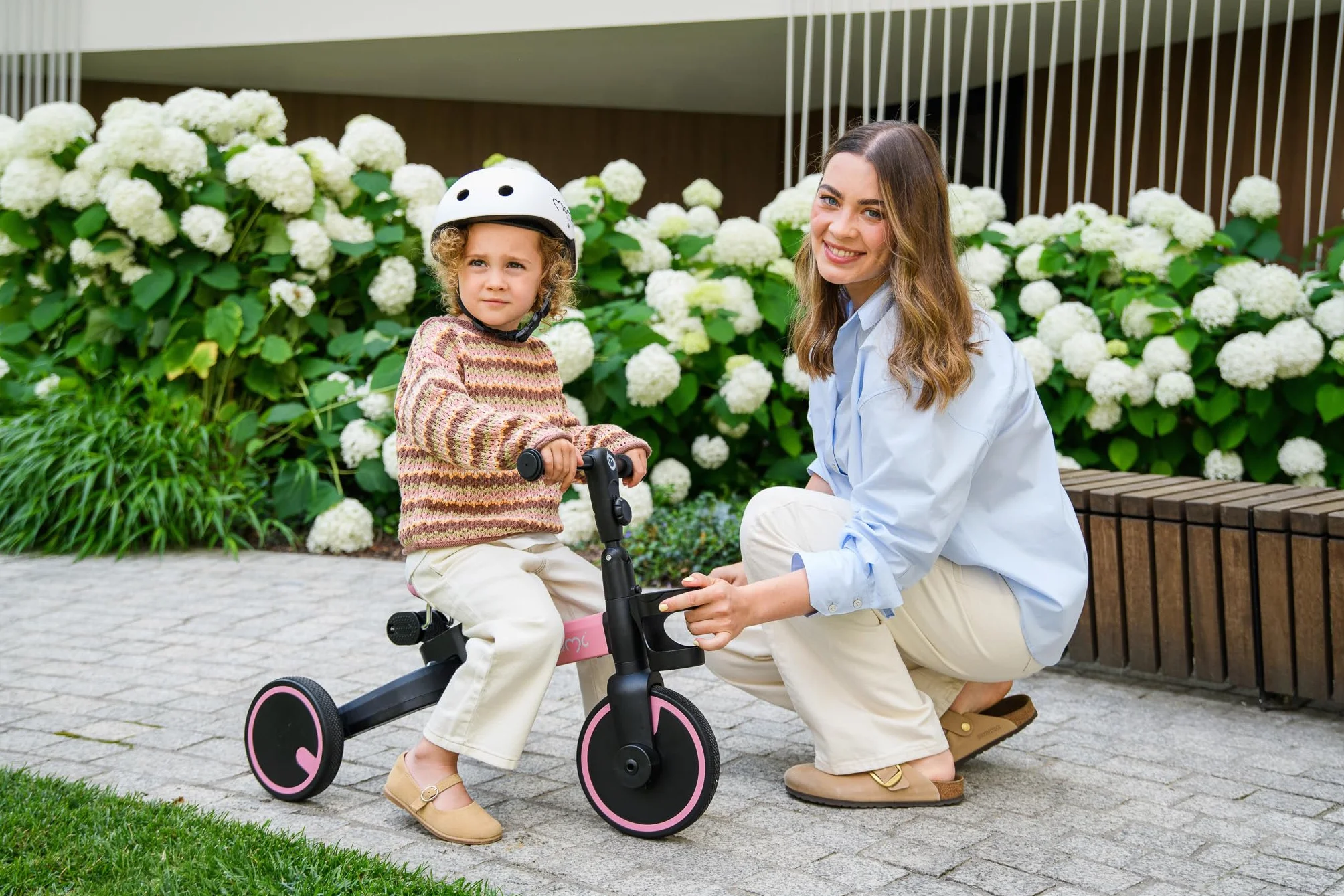 MoMi FILO 3in1 Triciclo Evolutivo per bambini 1-3 anni - Bici Senza Pedali Pieghevole, sella regolabili, pedali rimovibili - Tricicli con portabicchiere e ruote in EVA
