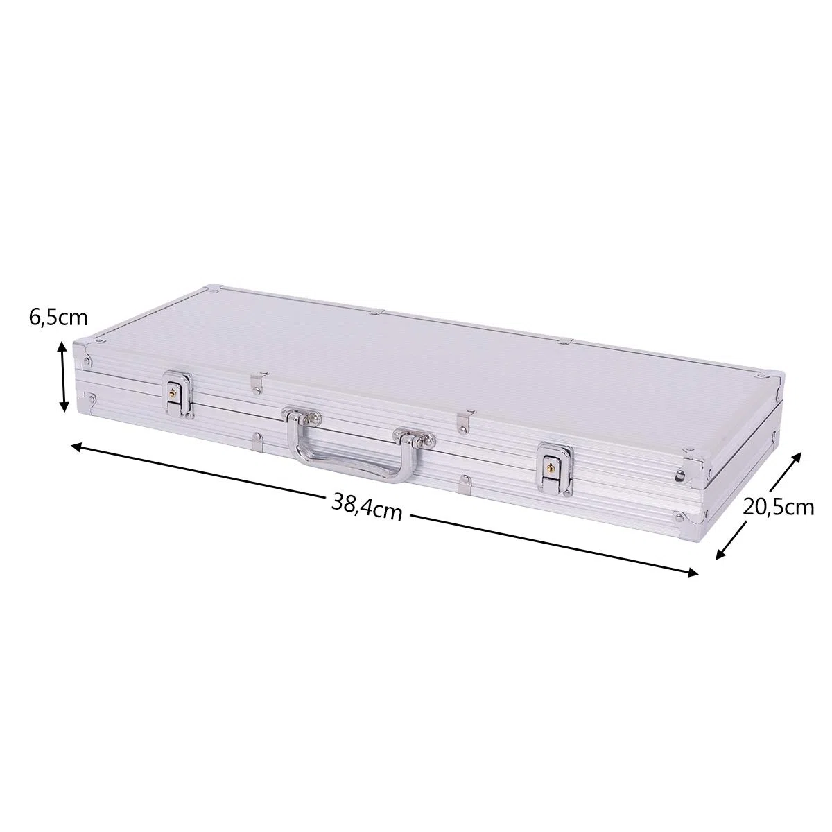 COSTWAY Poker Set 300 Chips Valigetta Alluminio Argento