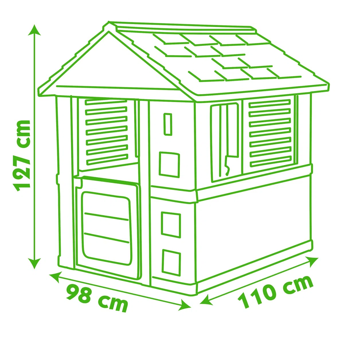 Smoby Casetta Sunny 98 x 110 x 127 cm