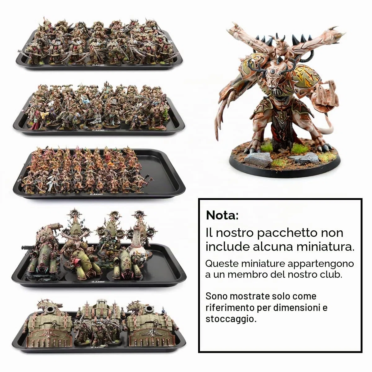 Jucoci Custodia per miniature Custodia per il trasporto di miniature (formato grande)