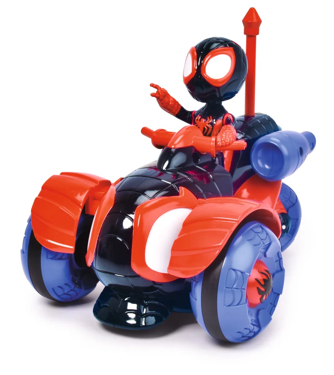 VEHICULO RADIO CONTROL MILES MORALES SPIDEY SPIDERMAN MARVEL 1:24