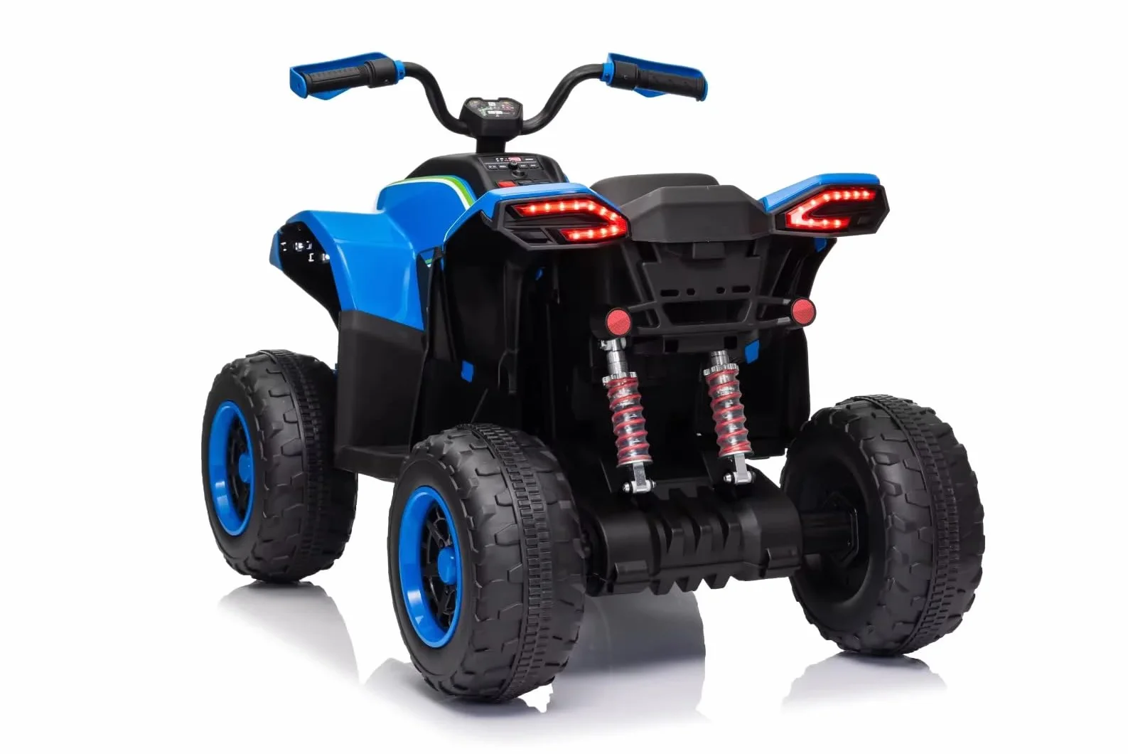 Quad elettrico per bambini 24 V ATAA Vengeance blu moto a batteria per bambini con telecomando luci LED musica e Bluetooth