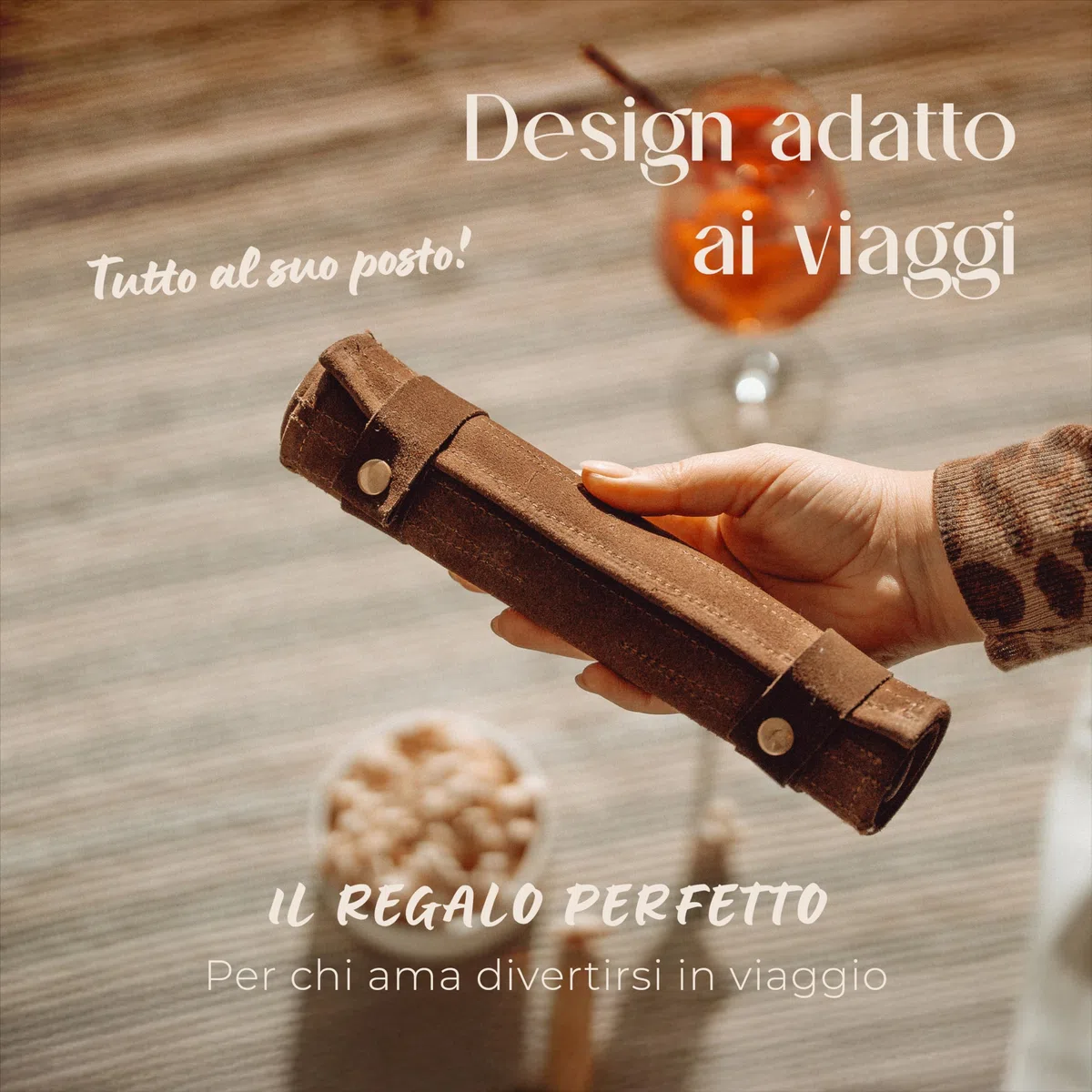 Amari Backgammon Backgammon Travel Travel Travel - Back Gammon, Set di valigie da Backgammon da Viaggio in Pelle