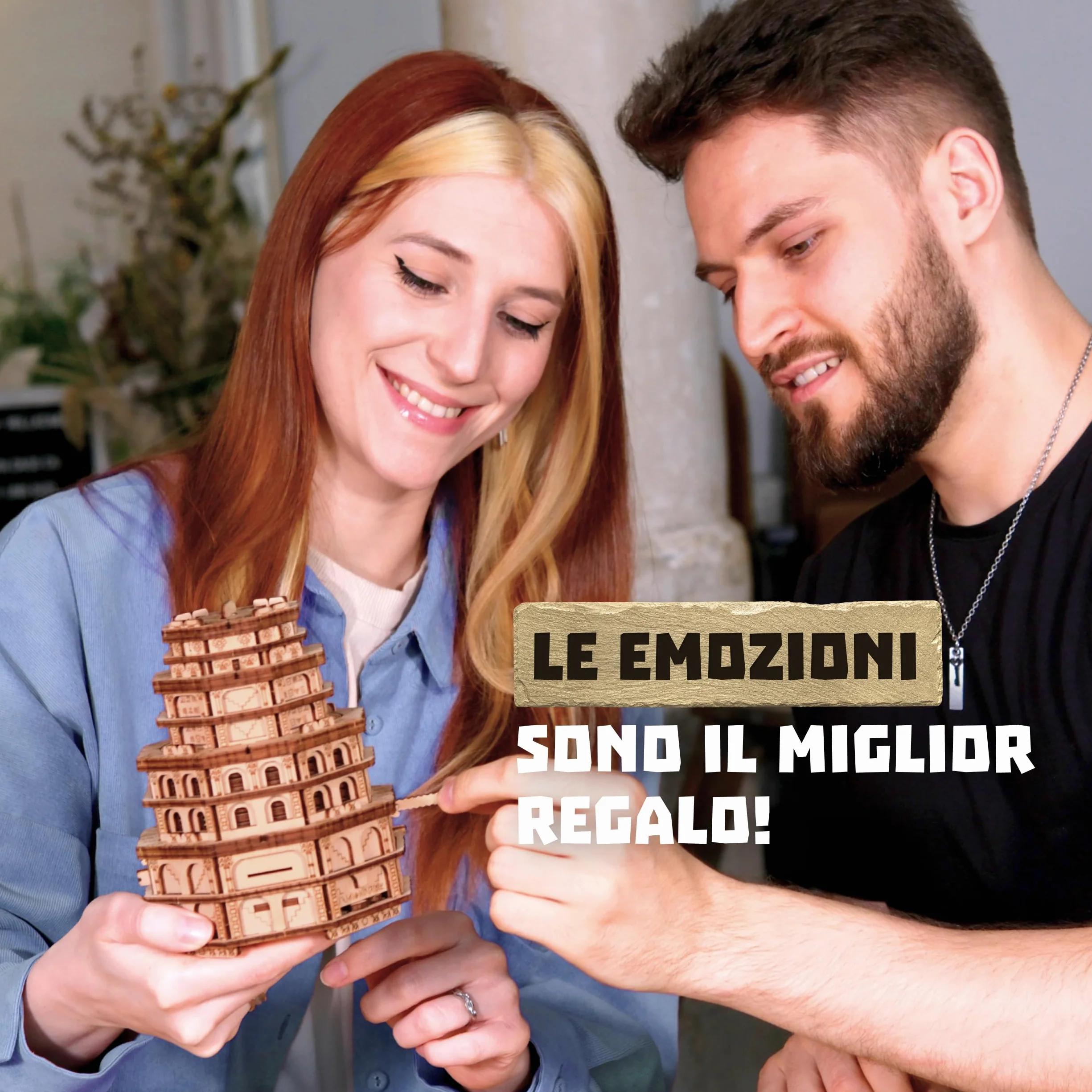ESC WELT Quest Tower - Jeu de Puzzle Évasion 3D - Casse-tête Cérébral pour Adultes & Adolescents - Jeu d'Évasion Écologique en Bois - Jeu de Réflexion avec Compartiment Caché - Jeux de Société Puzzle