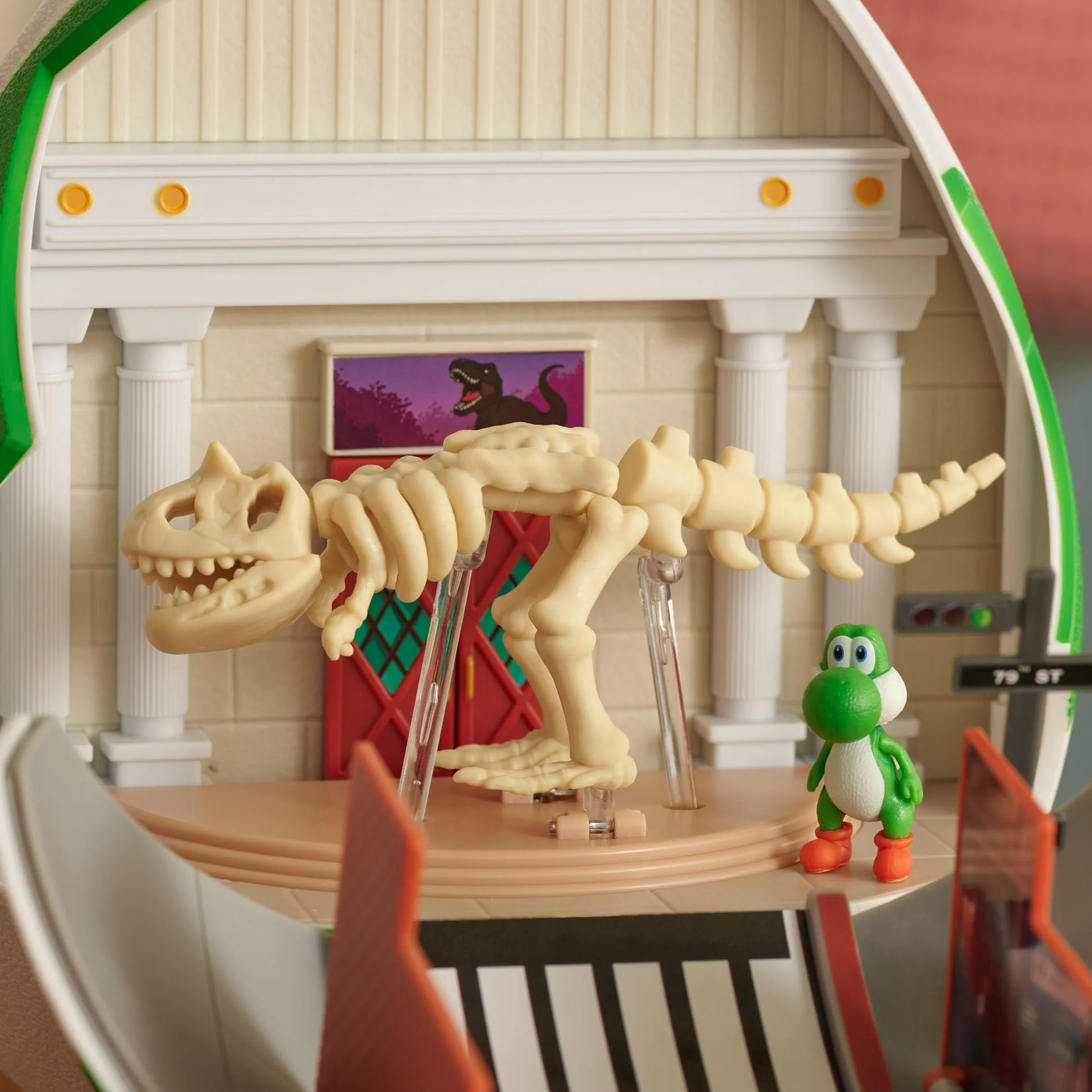 Playset Uovo di Yoshi del film Super Mario Galaxy, 23 cm, con personaggi d'azione da 3,8 cm, con licenza ufficiale Jakks Pacific, include mini figure esclusive, playset, età 3+