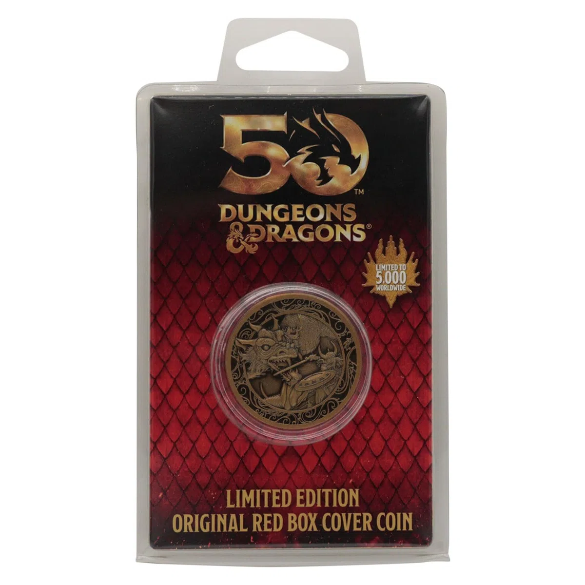 Moneta da collezione 50° anniversario Dungeons & Dragons edizione limitata copertina originale 1983 regalo ufficiale D&D Fantasy