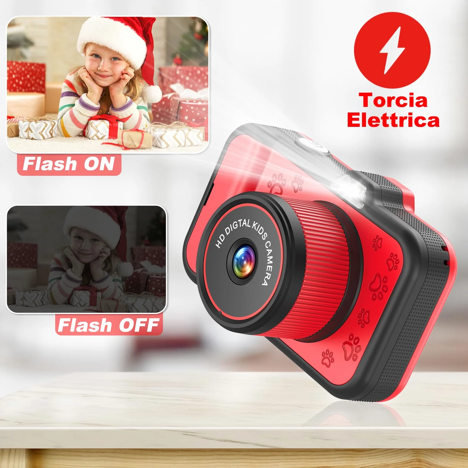 Macchina Fotografica Bambini | 3,5" Grande Schermo| 360° Obiettivo Zoom Rotante| 1080P HD Fotocamera Bambini con Selfie| Flash LED | Scheda SD 32G| Regalo Bambina e Bambino 3 4 5 6 7 8 9 10 11 12 Anni