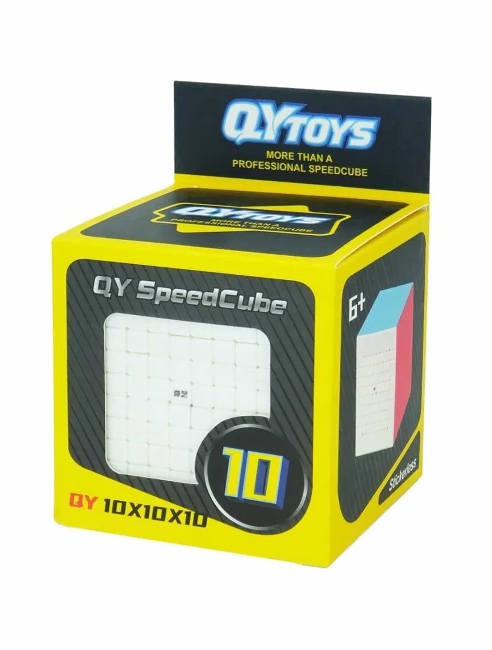 Logica Giochi - Cubo Magico 10x10 Stickerless - Cubo Professionale - Rotazione Fluida e Silenziosa