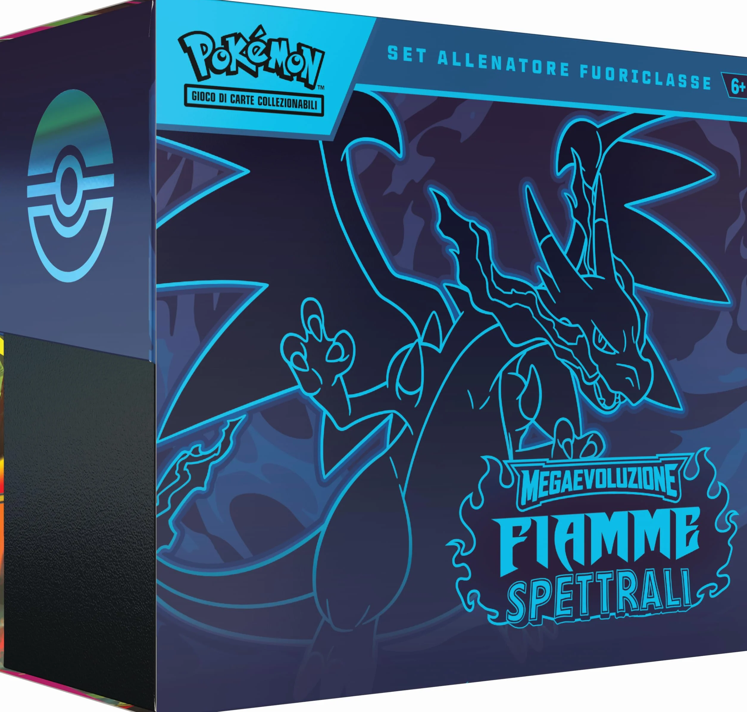 Pokémon GCC: Set Allenatore Fuoriclasse Fiamme Spettrali Megaevoluzione - Carta Promozionale, 9 Buste Espansione, Accessori Premium